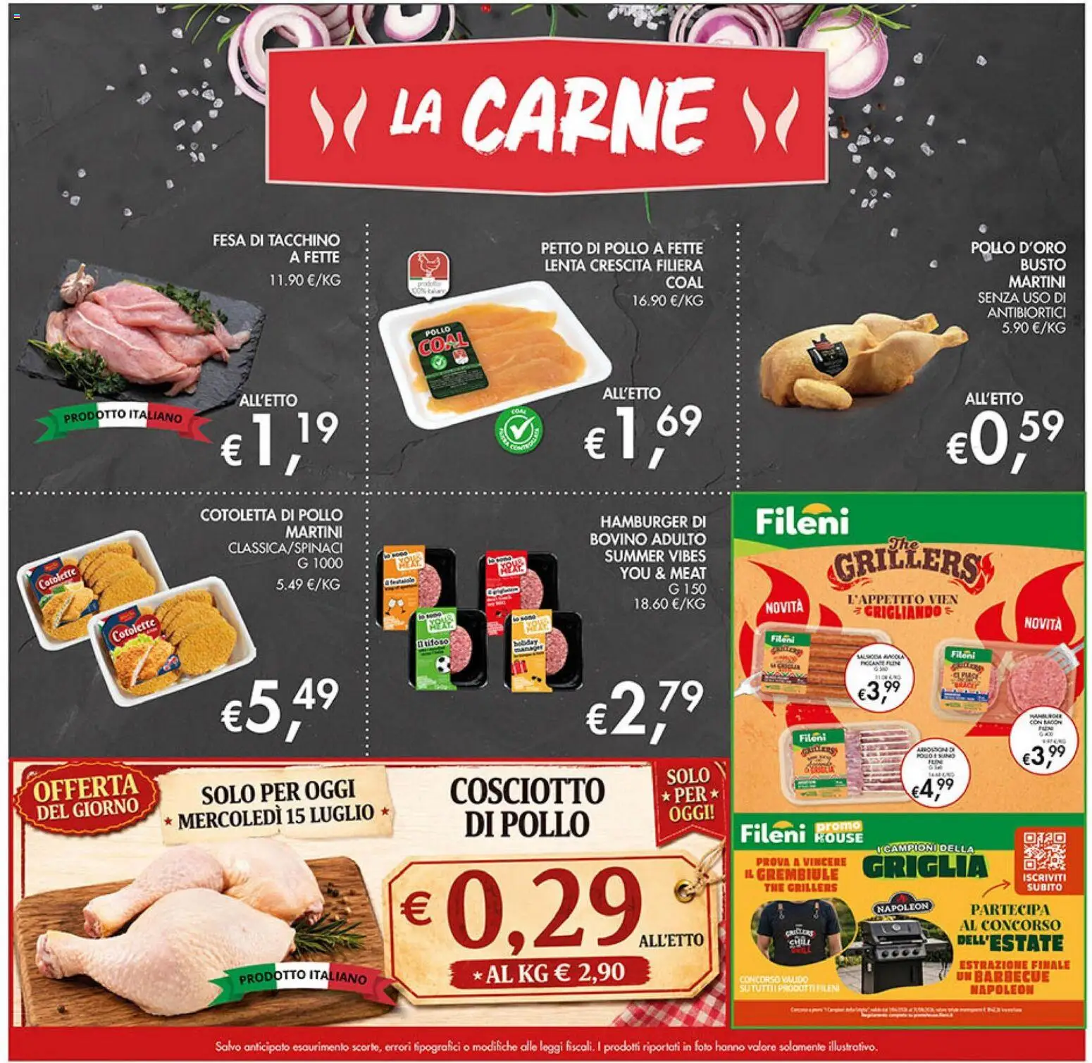 Volantino Coal del 02/07/2026 | Pagina: 5 | Prodotti: Bovino, Tacchino, The, Griglia
