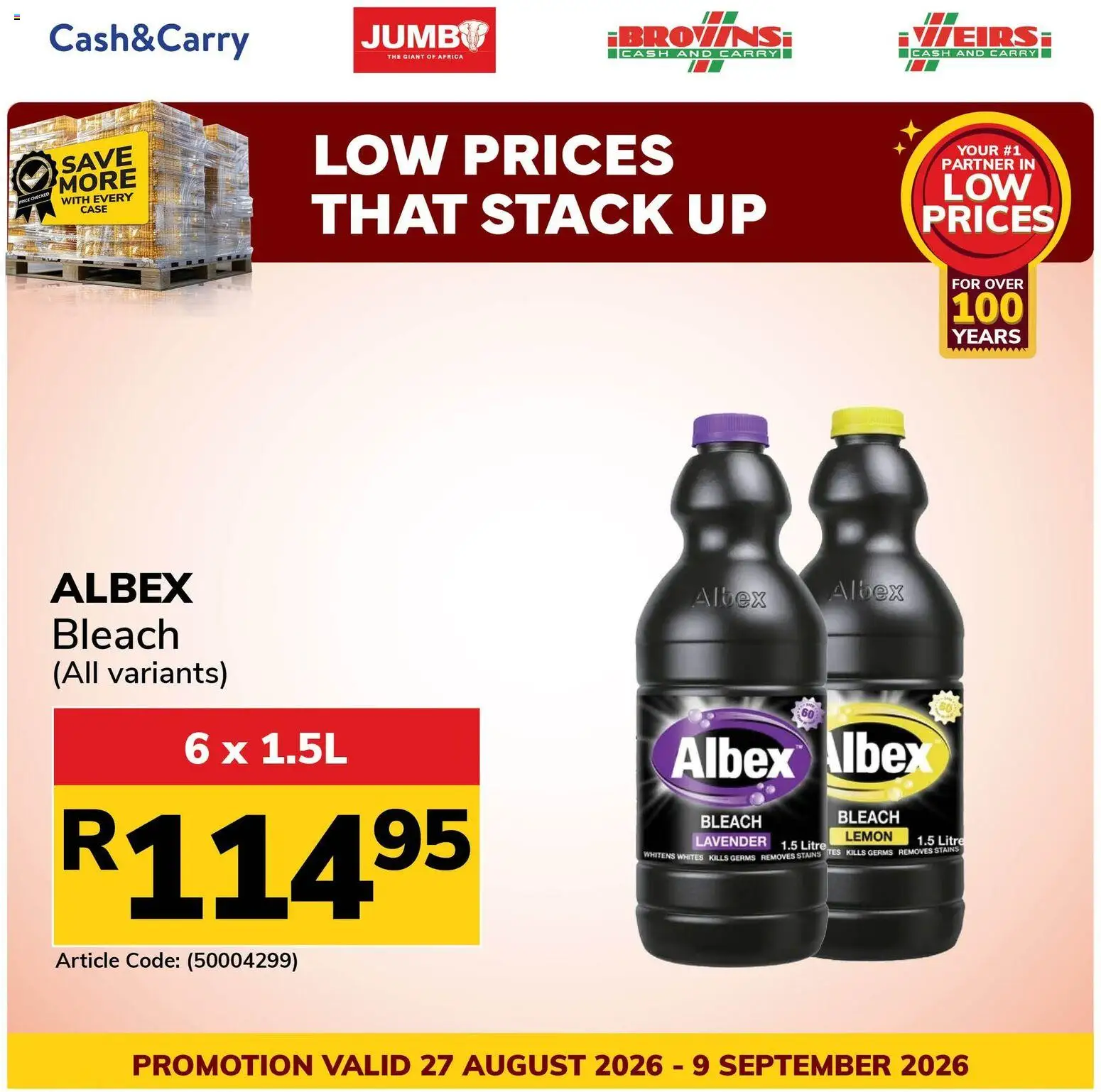 New Jumbo catalogue – valid from 27/08/2026 | Page: 6 | Products: Case, Bleach, Lemon