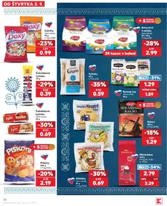 Kaufland SK akciós újság - amely érvényes a következő dátumtól: 2026.09.03. | Oldal: 28 | Termékek: Kakaó, Grissini