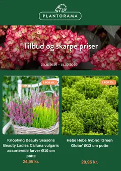 Plantorama - Tilbudsavis gyldig fra 29/09/2026