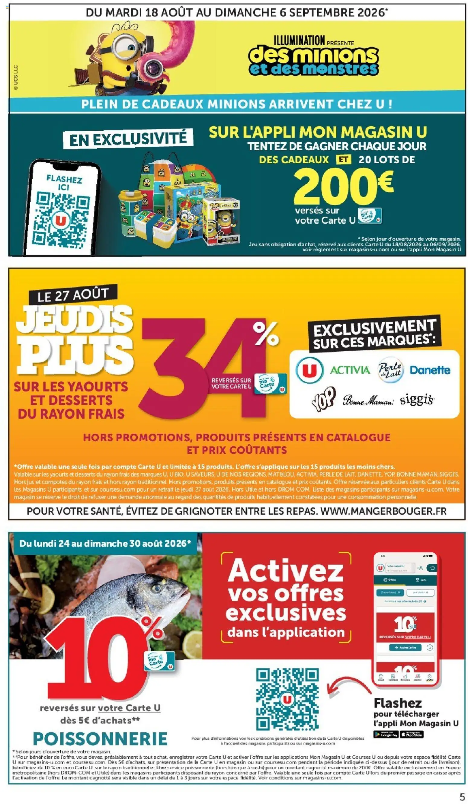 {H1} | Page: 5 | Produits: Yaourts, Store, Sushi, Jus