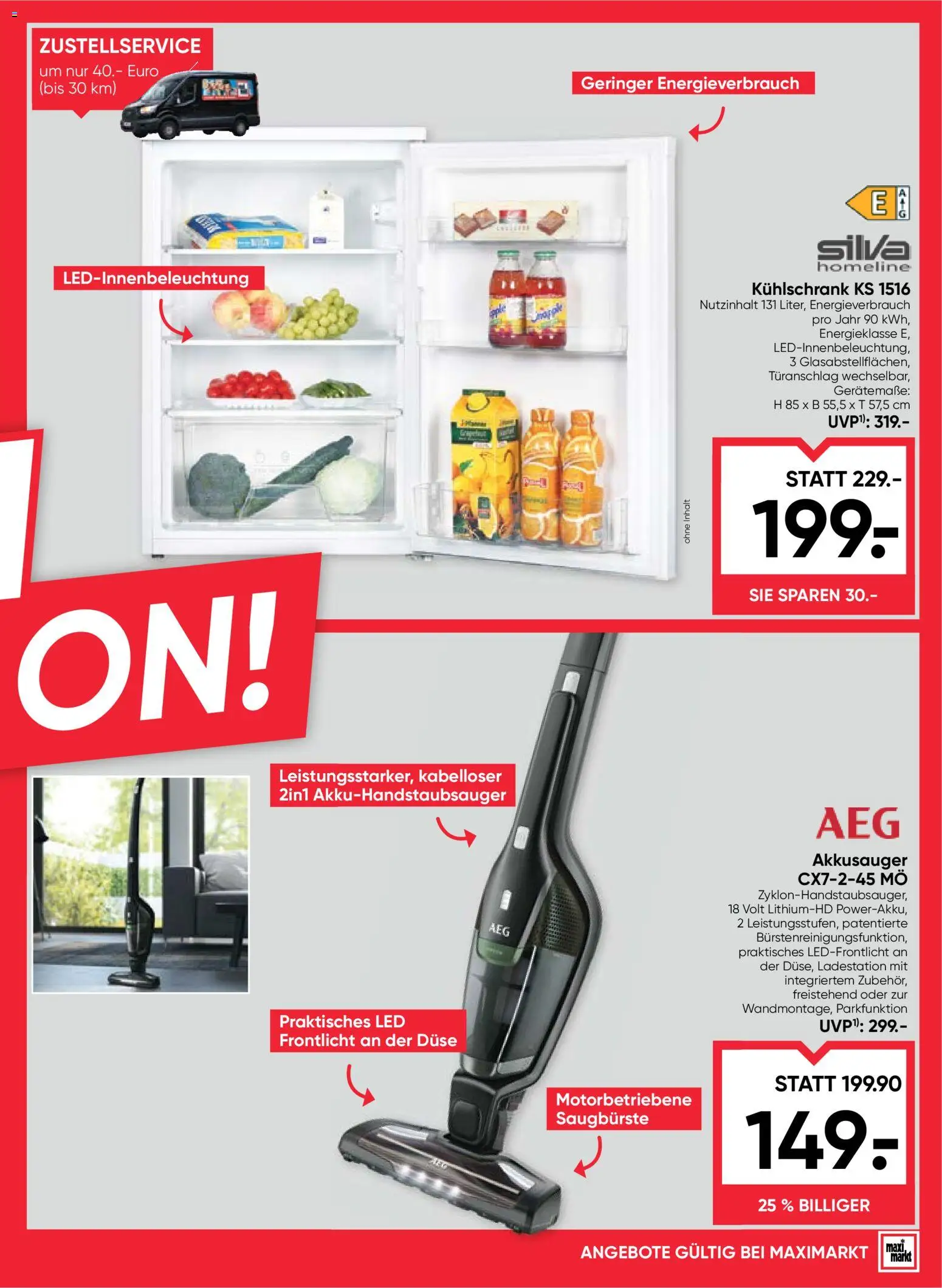 Maximarkt Flugblatt gültig ab 15.10.2026 | Seite: 23 | Produkte: Kühlschrank