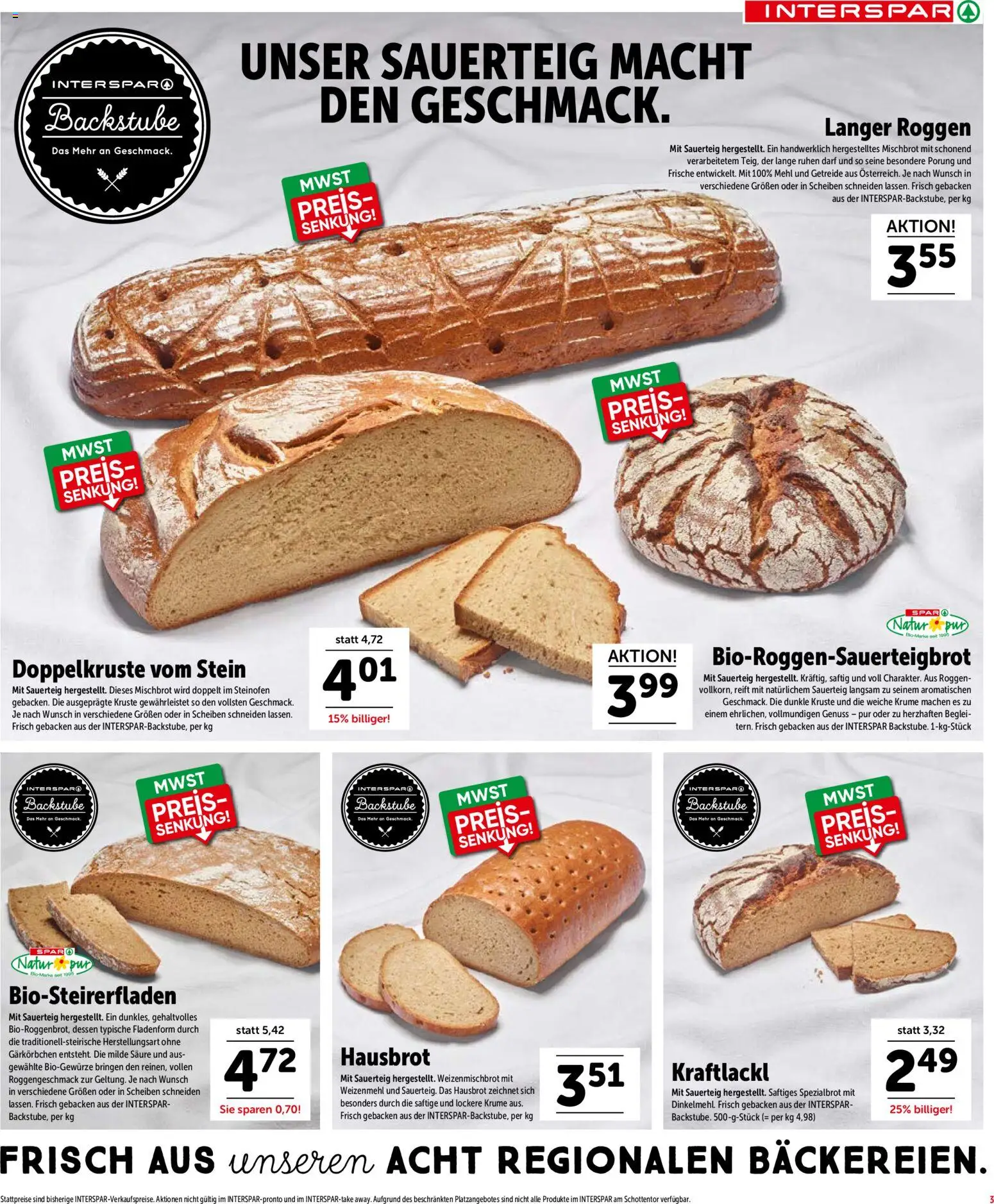 Interspar Flugblatt - Salzburg gültig ab 13.10.2026 | Seite: 3 | Produkte: Getreide, Mehl