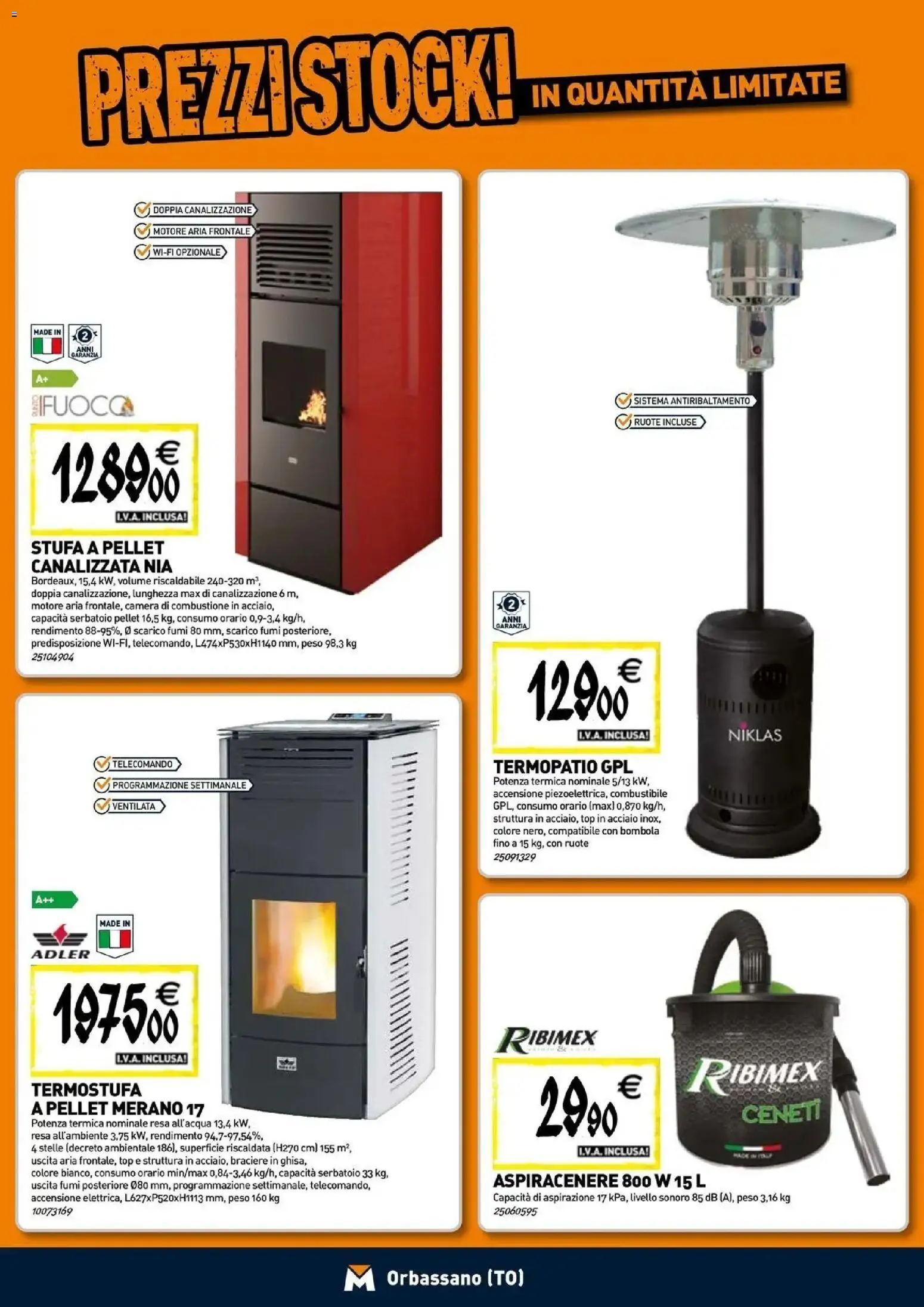 Nuovo TECNOMAT catalogo Orbassano dal 24/09/2026 > offerte anteprima 🛍️ | Pagina: 9 | Prodotti: Pellet, Telecomando, Stufa a pellet, Stufa