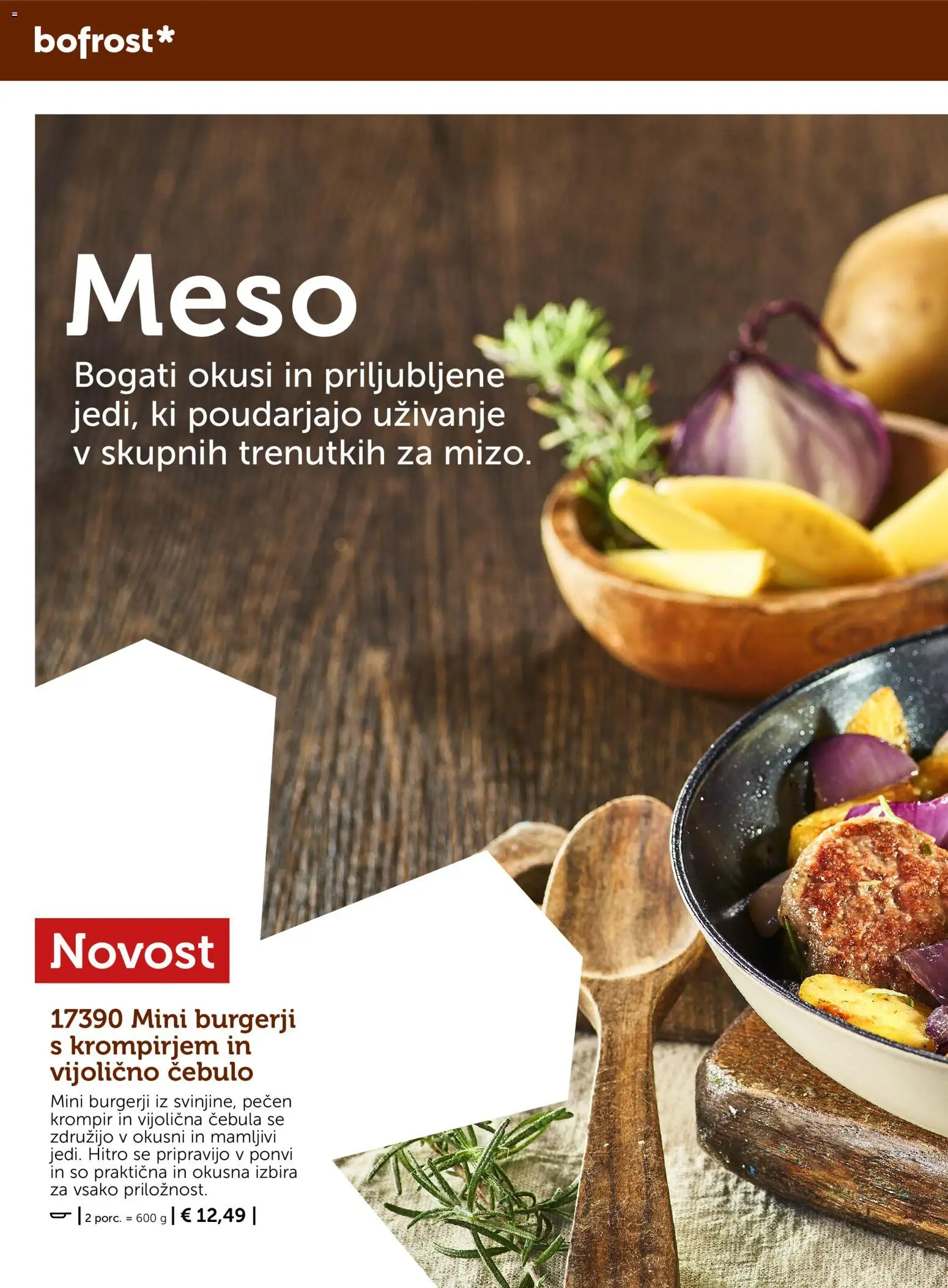 Novi Bofrost katalog ponudbe – veljaven od 01.10.2026 | Stran: 68 | Izdelki: Burgerji, Krompir, Cebula