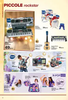 Anteprima del volantino Carrefour volantino Iper Giocattolo valido a partire dal 23/10/2026 | Pagina: 34 | Prodotti: Tastiera, Microfono, USB, Batteria