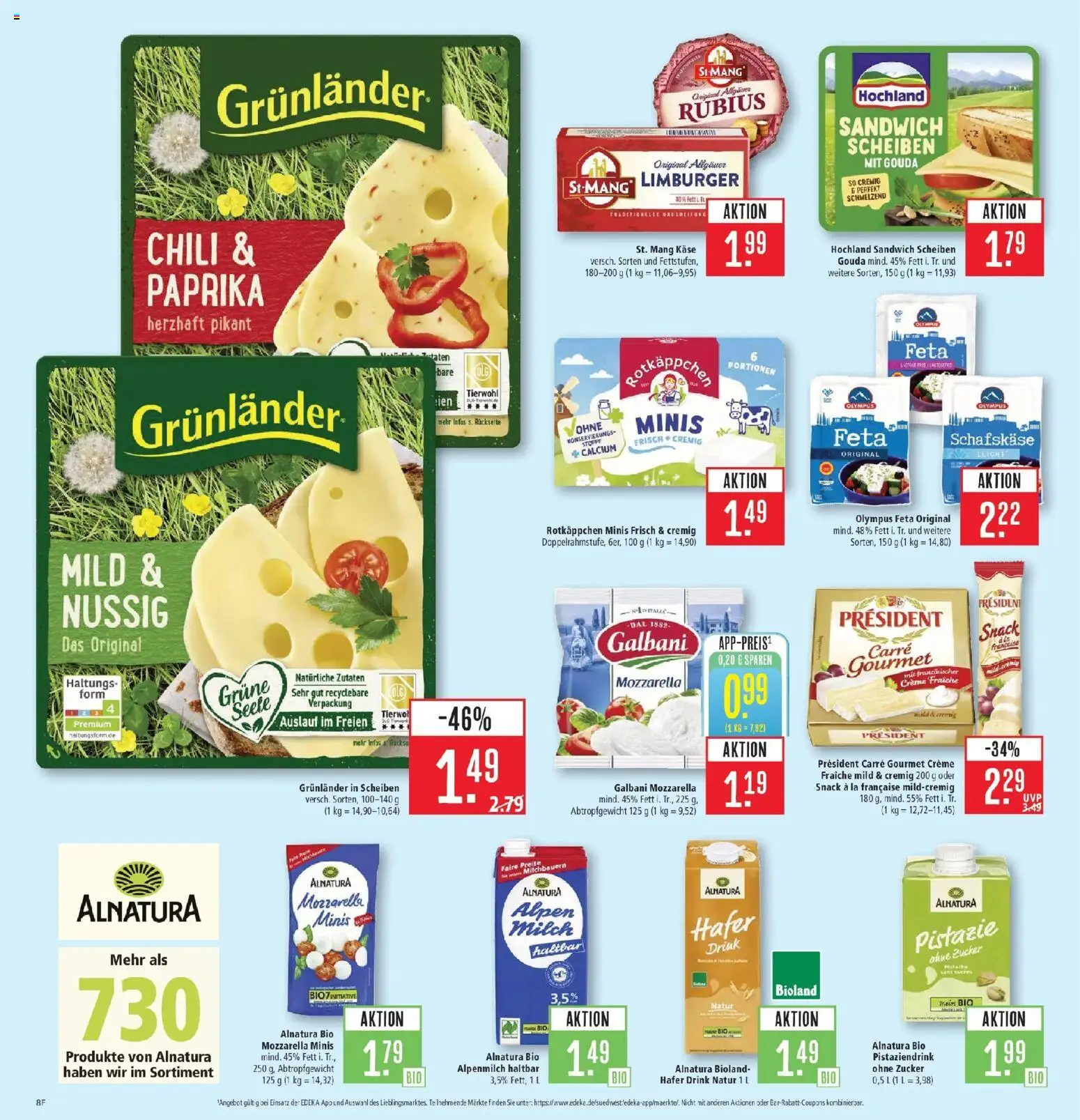 Marktkauf Prospekt Friedrichshafen (ab 03.08.2026) » Angebote online | Seite: 8 | Produkte: Gouda, Zucker, Chili, Schafskase
