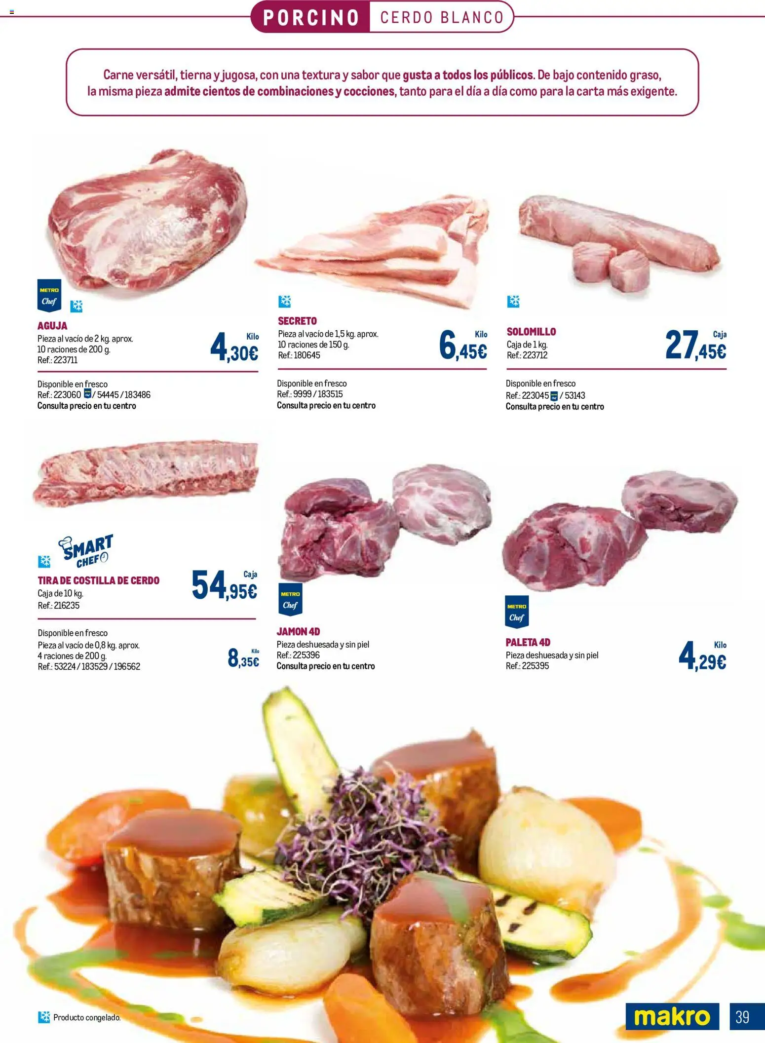 Makro Expertos en carnes │ válido desde el 07/09/2026 | Página: 39 | Productos: Cerdo, Costilla de cerdo, Carne, Caja