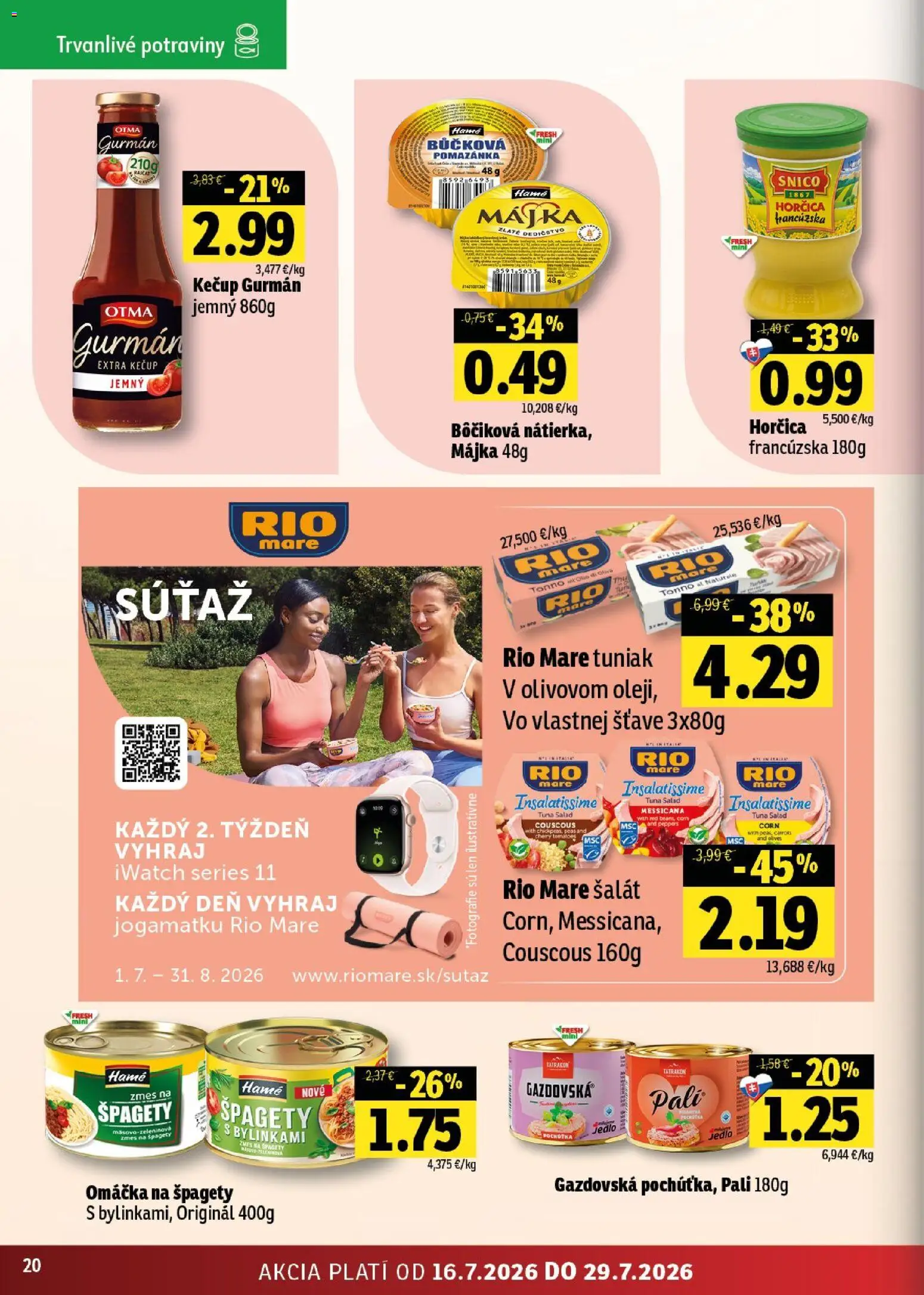 Nové Fresh akcie – leták je platný od 16.07.2026 | Strana: 20