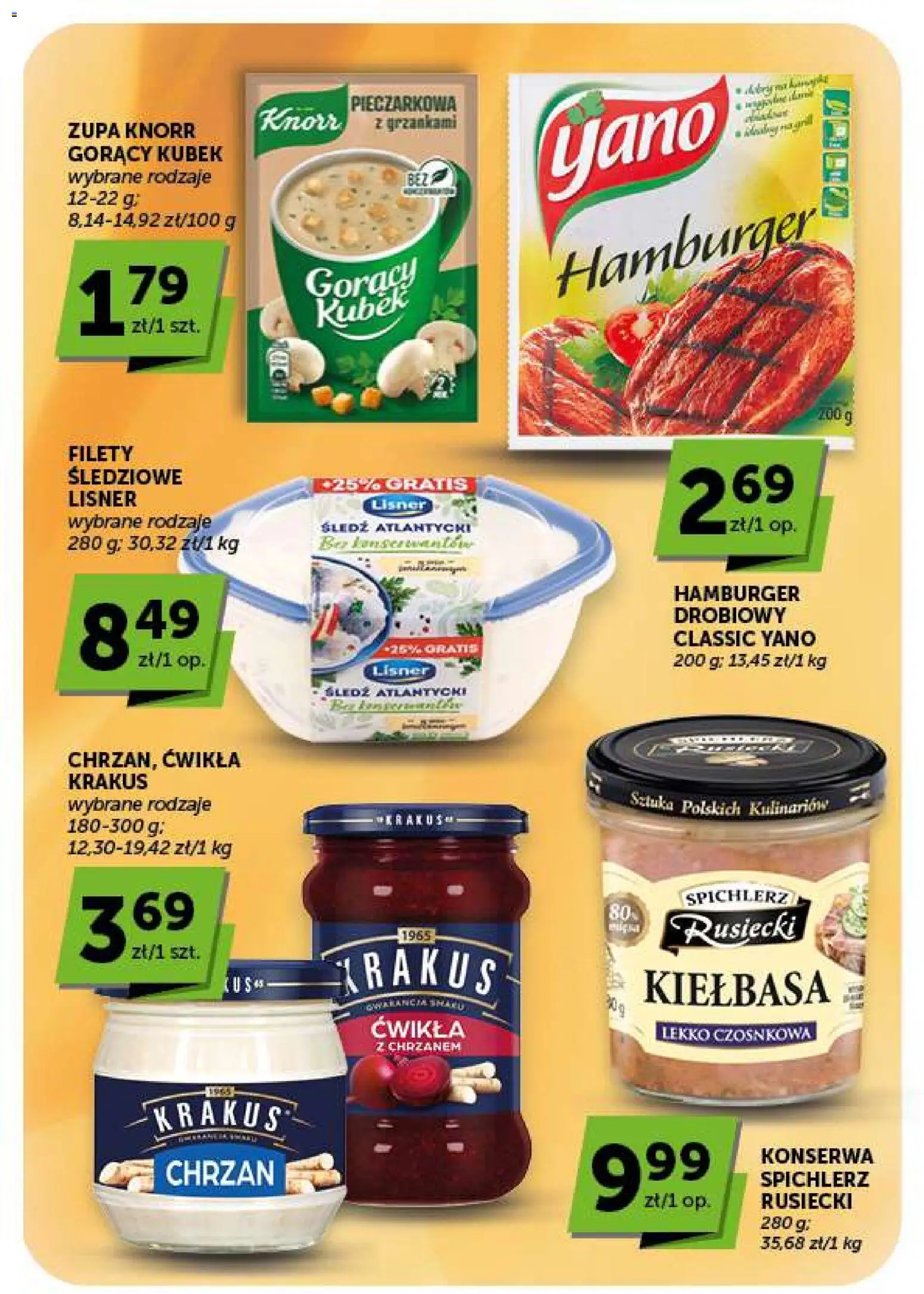Groszek gazetka - Market od 17.09.2026 | Strona: 23 | Produkty: Śledź, Hamburger, Gorący kubek, Chrzan