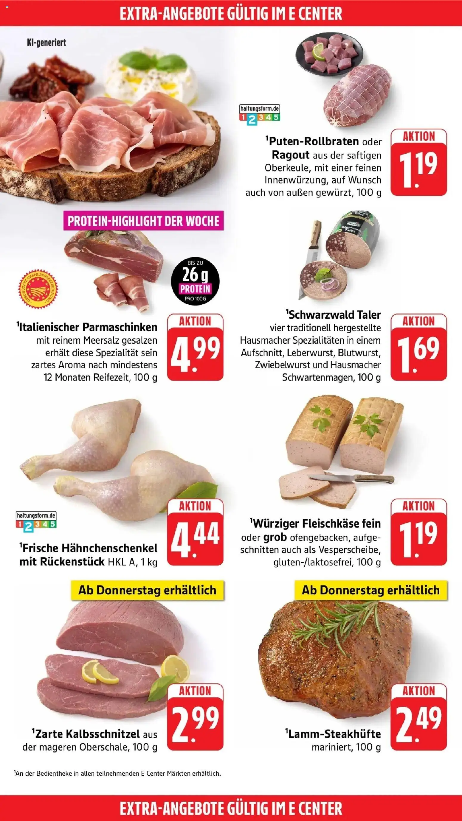 E center Prospekt Aalen (ab 19.10.2026) zum Blättern | Seite: 58 | Produkte: Hahnchenschenkel, Spezialitäten