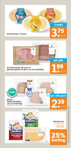 Alle AH Salades 175 gram, 2 stuks - Voorbeeld van een folder van Albert Heijn, geldig van 08.06.2026 | Pagina: 24
