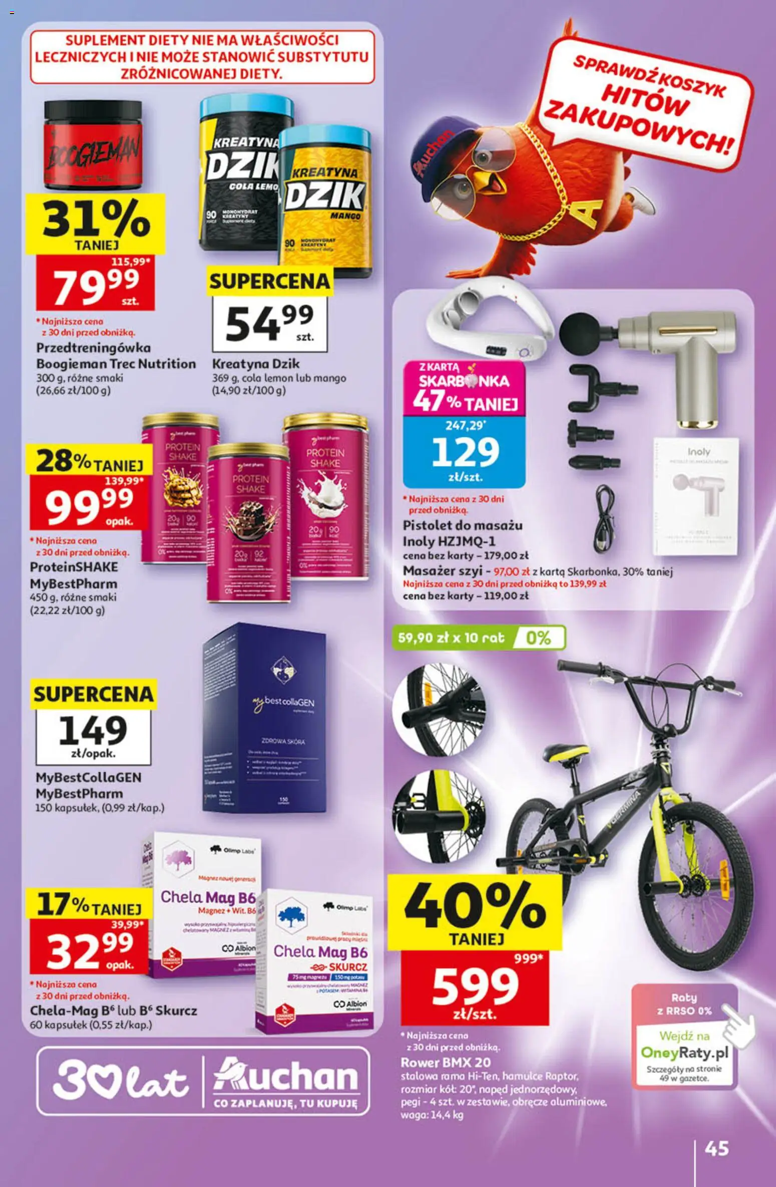 Auchan gazetka - 30 Lat Hipermarket od 14.05.2026 | Strona: 45