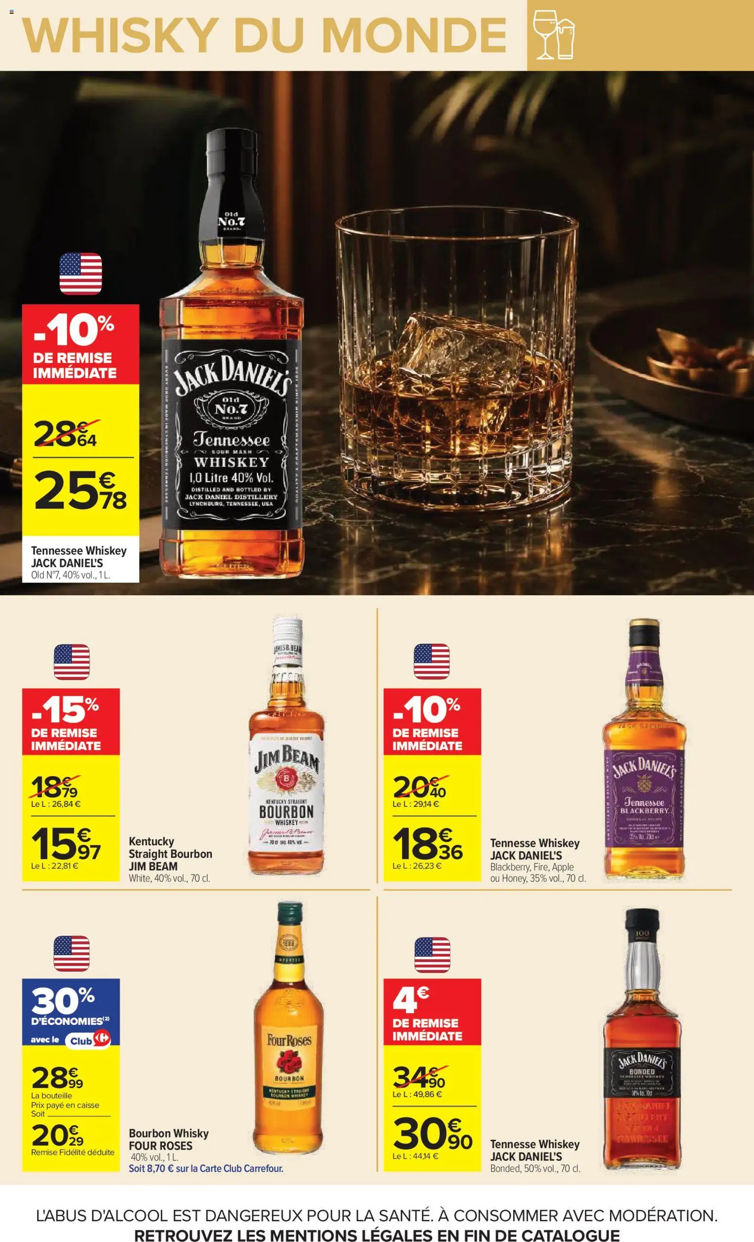 {H1} | Page: 11 | Produits: Four, Bouteille, Jack Daniel's, Bourbon
