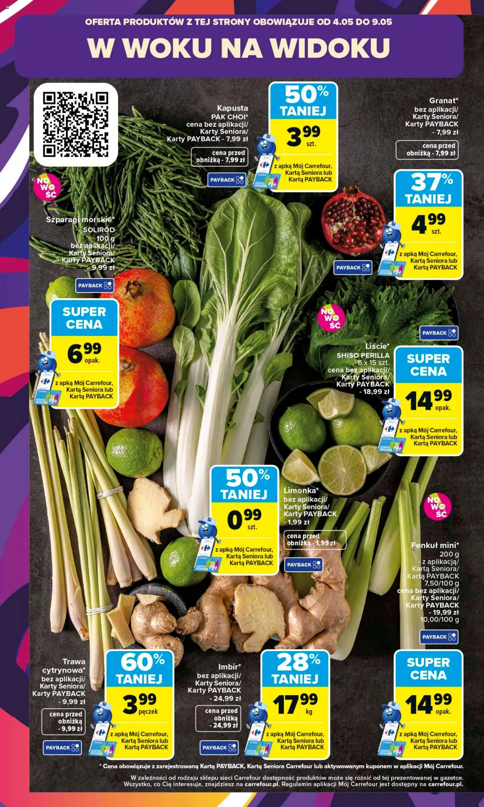 Carrefour gazetka - Kuchnia azjatycka od 04.05.2026 | Strona: 10 | Produkty: Kapusta, Karta, Limonka, Szparagi