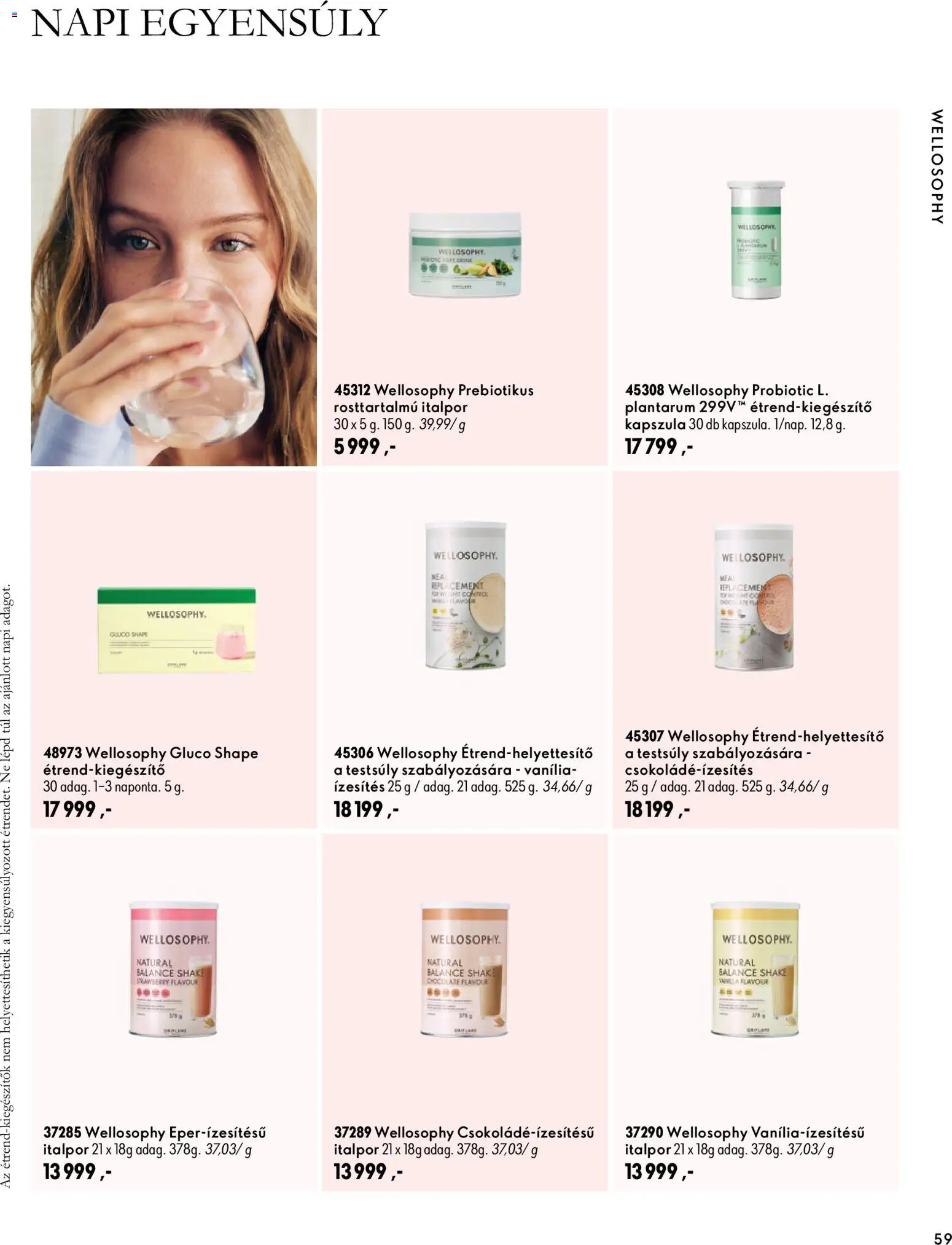 Oriflame akciós ujság - amely érvényes a következő dátumtól: 2026.09.30. | Oldal: 59 | Termékek: Kapszula, Vanília, Italpor