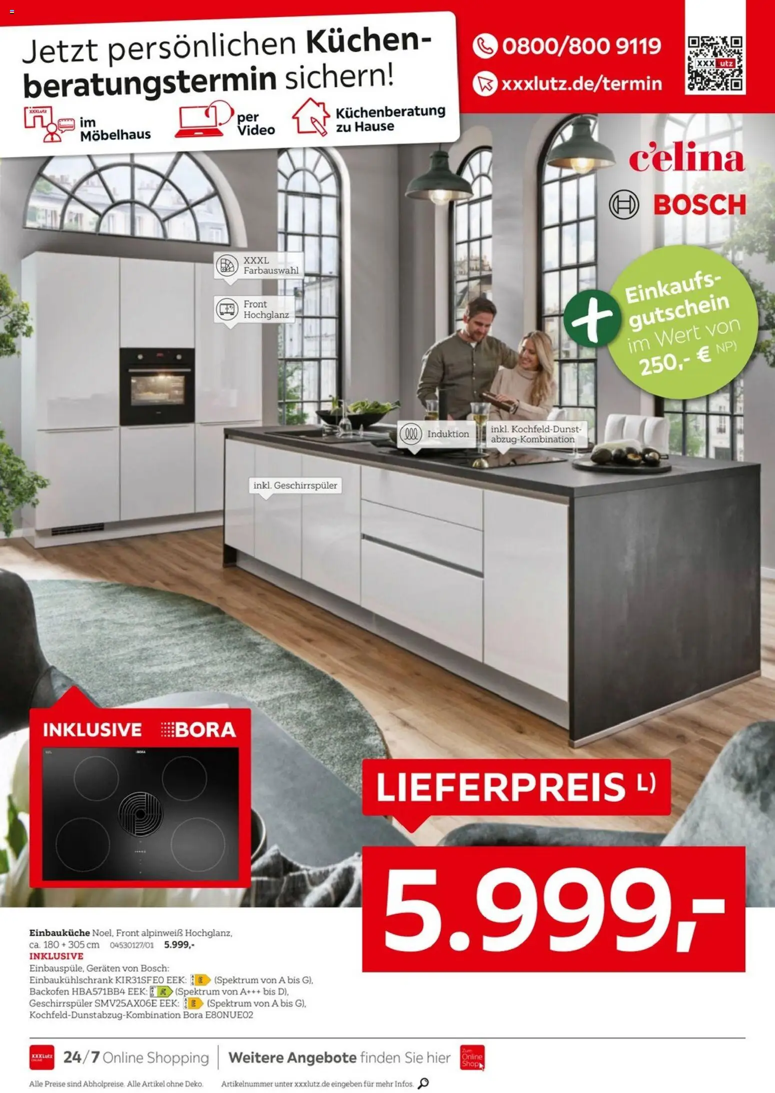 XXXLutz Nr. 1 bei Küchen – gültig ab 05.09.2026 | Seite: 16 | Produkte: Geschirrspüler, Einbauküche, Backofen, Video