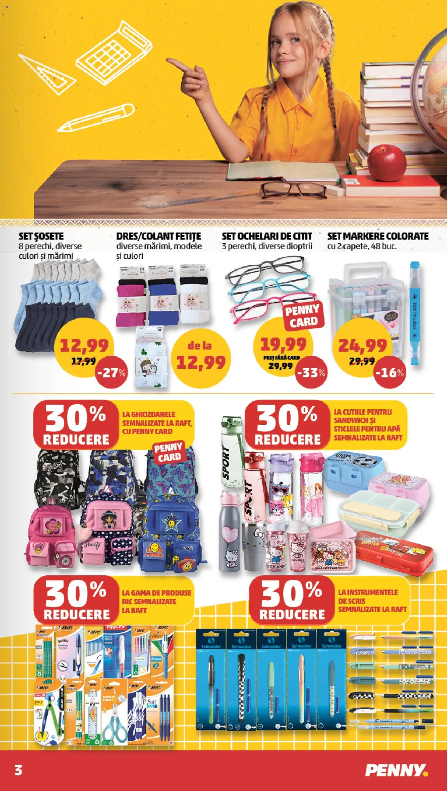 Noul catalog PENNY – valabil de la 19.08.2026 | Pagină: 3 | Produse: Raft, Sport, Tip, Șosete