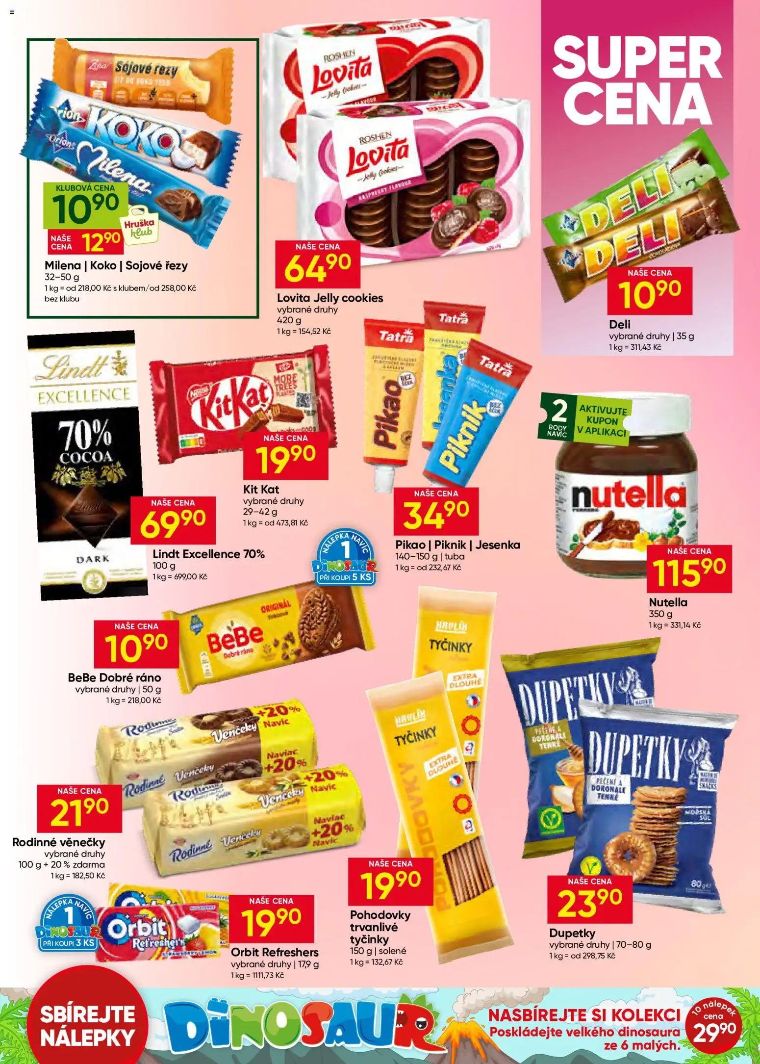 Hruška leták od 08.07.2026 | Strana: 9 | Produkty: Lindt, Dupetky, Body, Bebe