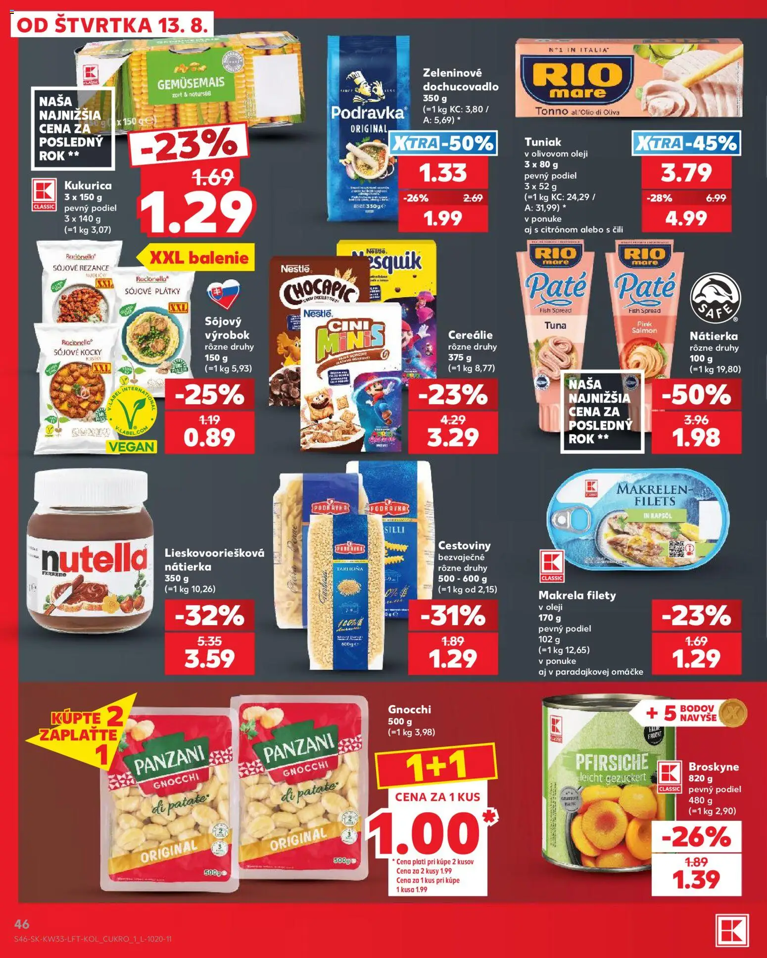 Nové Kaufland akcie – leták je platný od 13.08.2026 | Strana: 46