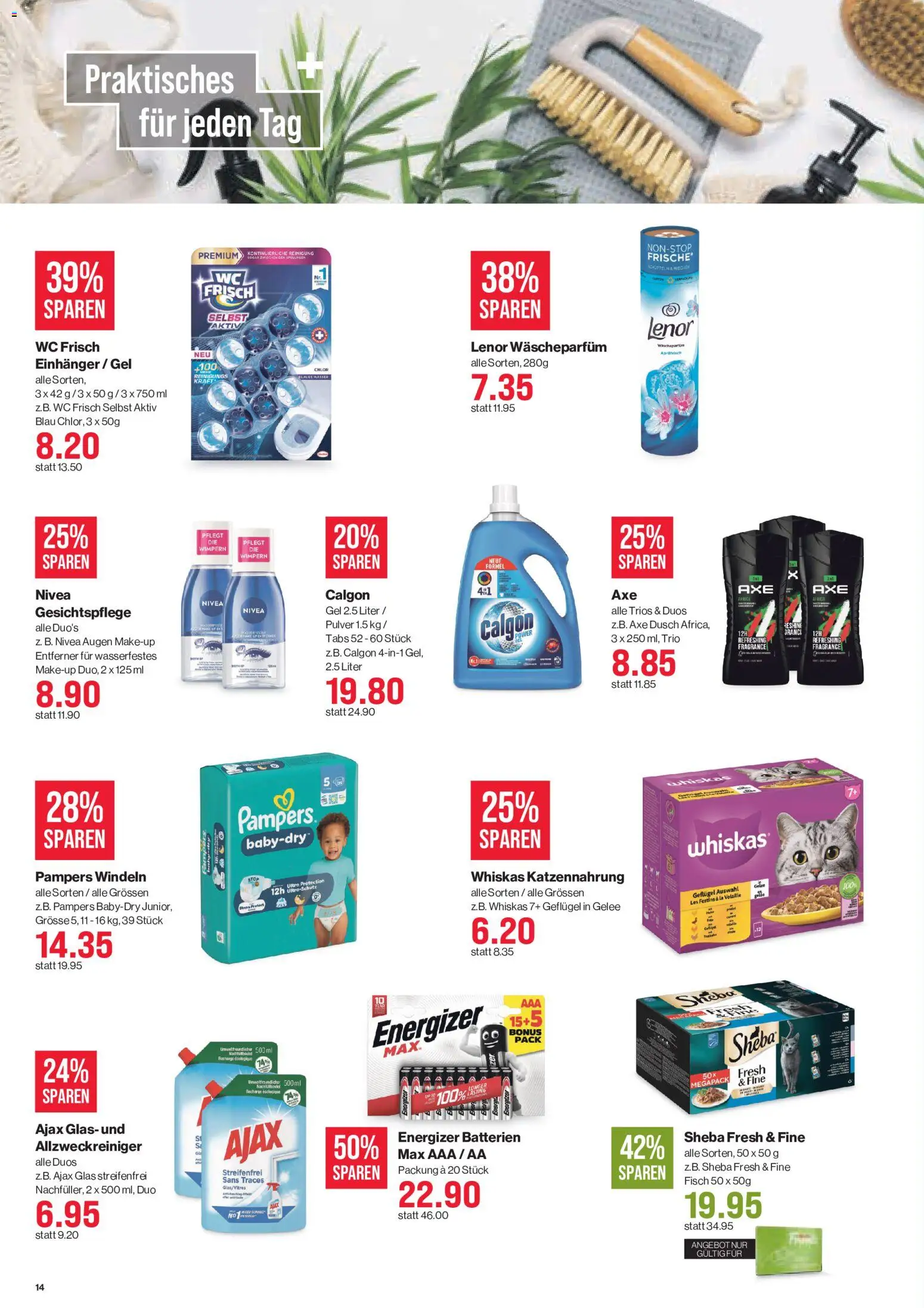 SPAR aktionen – gültig ab 03.09.2026 | Seite: 14 | Produkte: Pulver, Glas, Fisch, Pampers