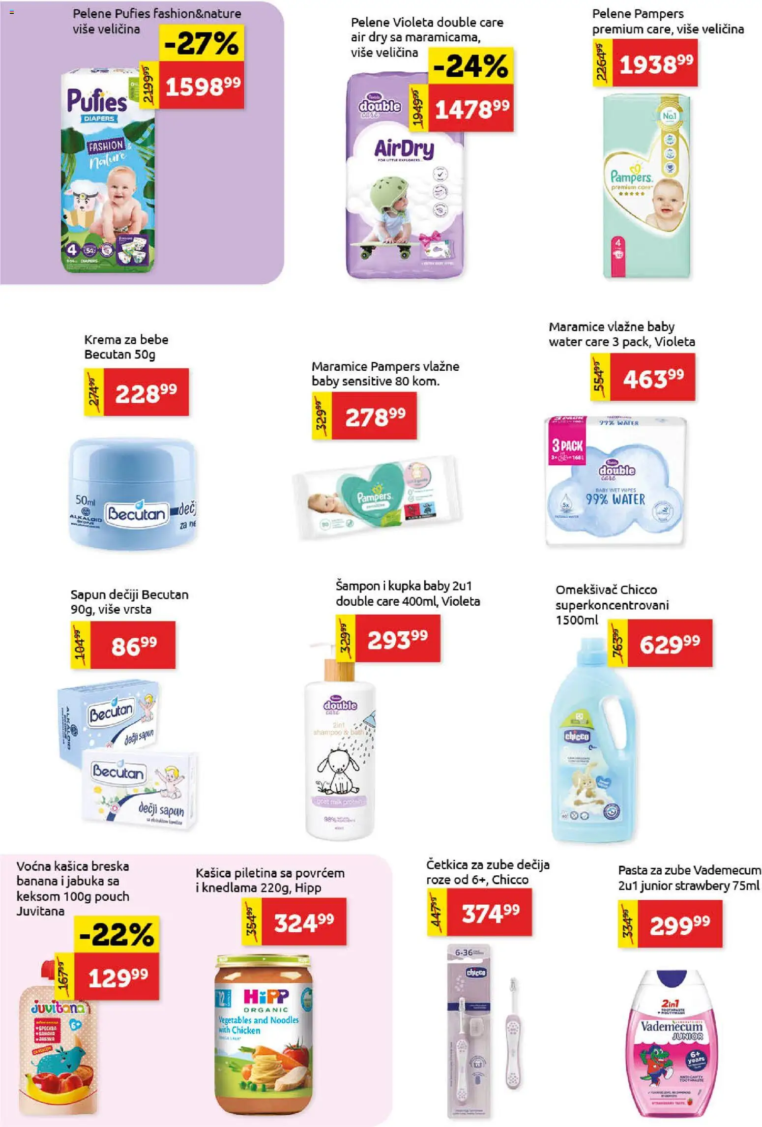 SuperVERO katalog - važi od 11.06.2026 | Strana: 22 | Proizvode: Banana, Krema, Piletina, Pasta za zube