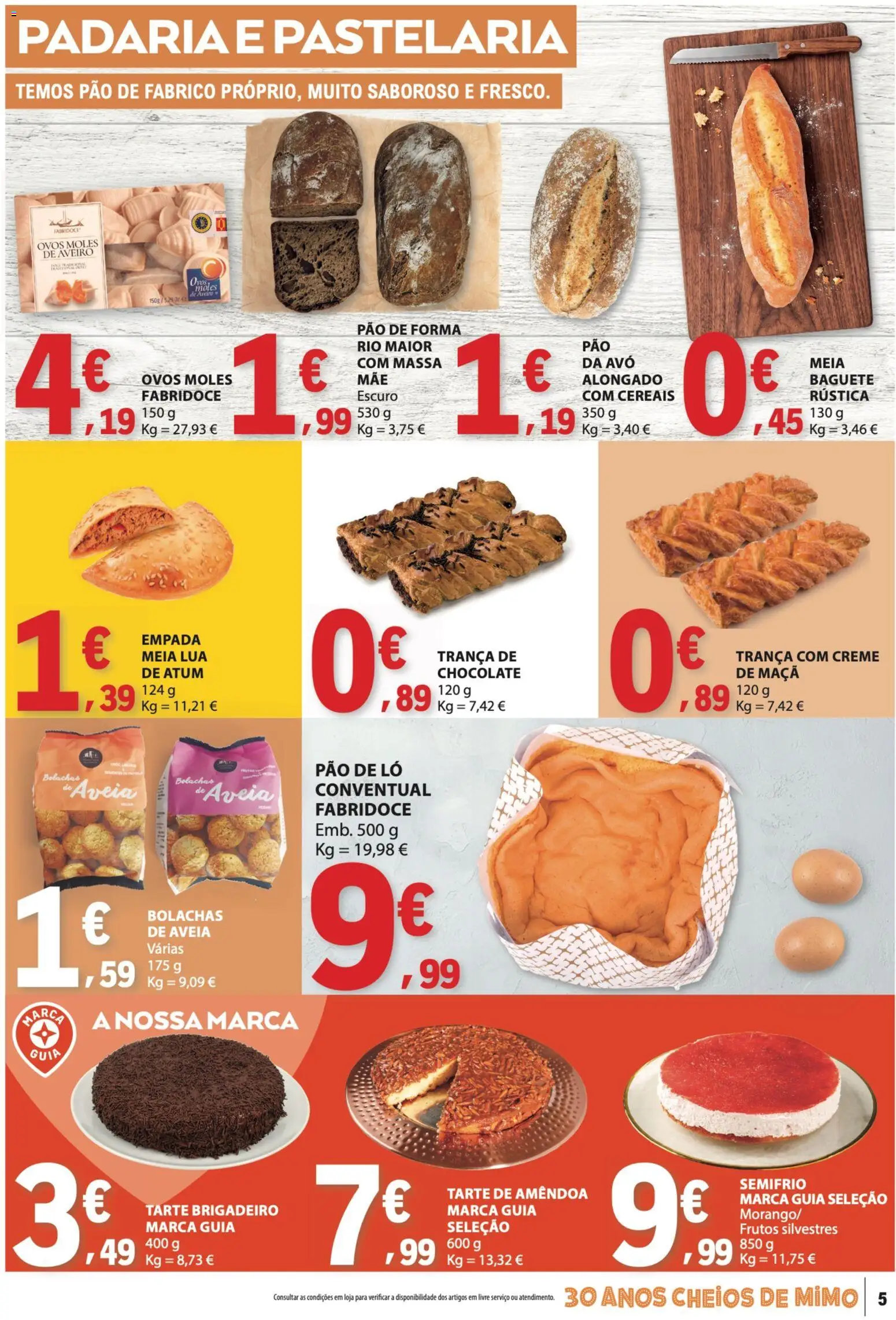 E.Leclerc folheto │ válido de 17/09/2026 | Página: 5 | Produtos: Padaria, Bolachas, Ovos, Pão