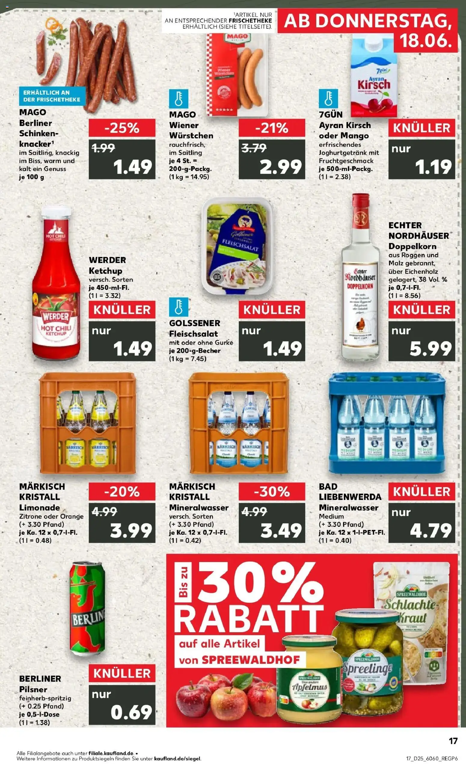 Kaufland Prospekt Berlin – gültig ab 15.06.2026 | Seite: 2 | Produkte: Bad, Mango, Schinken, Berliner pilsner