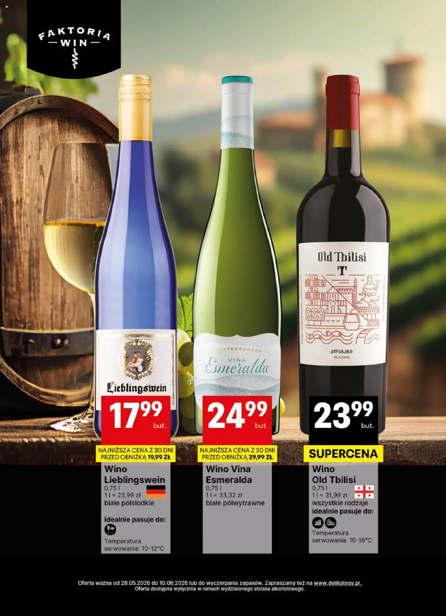 Delikatesy Centrum gazetka - DeliBarek od 28.05.2026 | Strona: 4 | Produkty: Wino