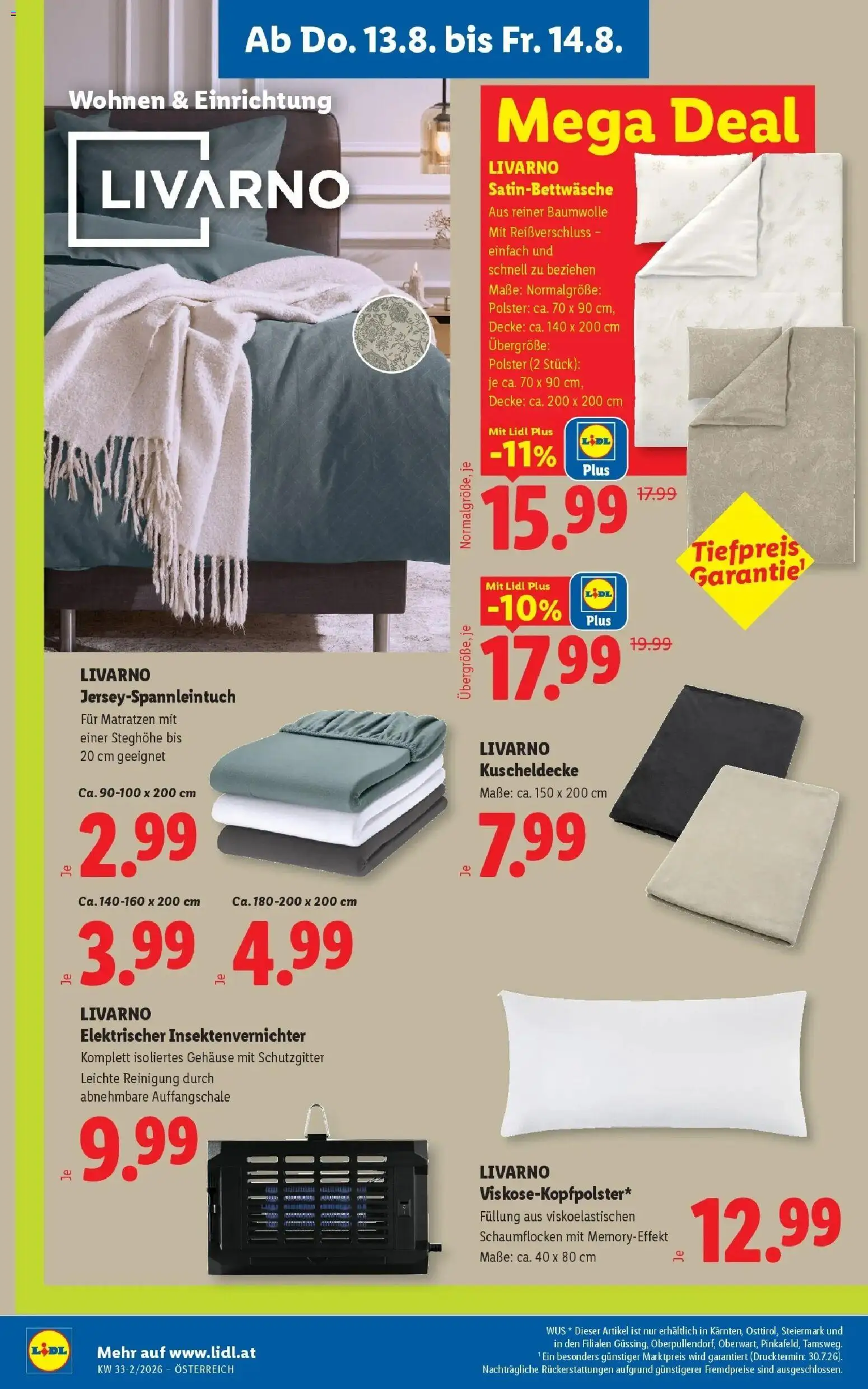 Lidl Flugblatt - Fohnsdorf, Neunkirchen, Graz ab 13.08.2026 - Angebote ab donnerstag | Seite: 24 | Produkte: Decke