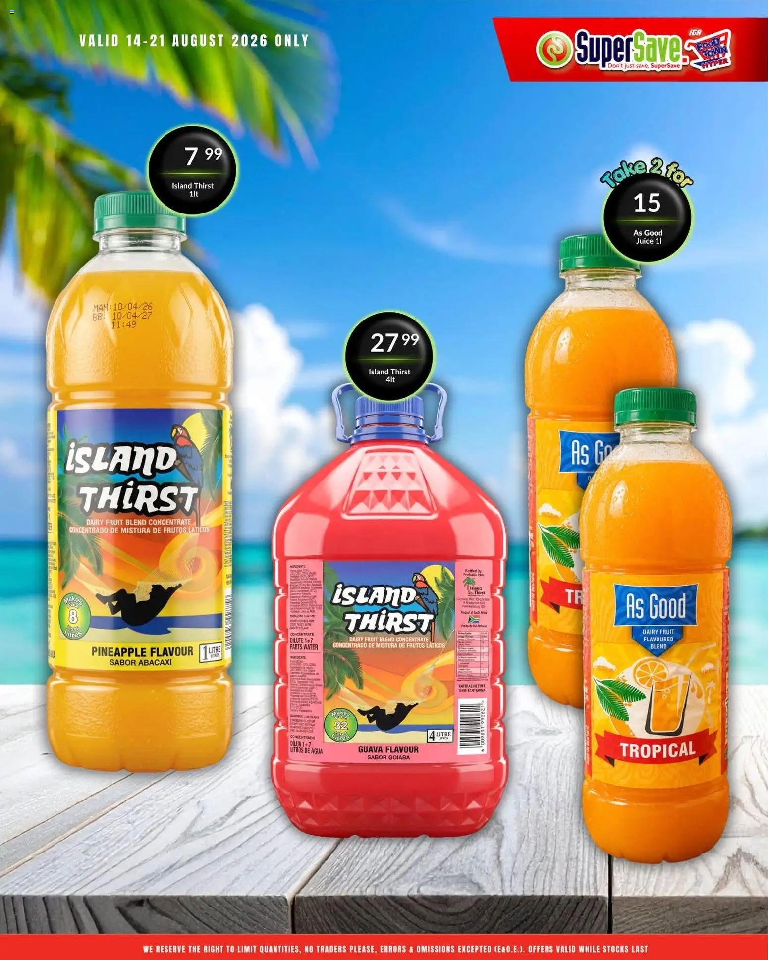 New Super Save catalogue – valid from 18/08/2026 | Page: 23 | Products: Juice, Pineapple, Water, Fruit