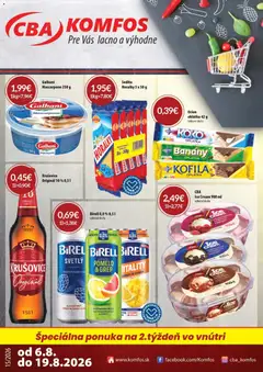 CBA Komfos leták platný od 06.08.2026