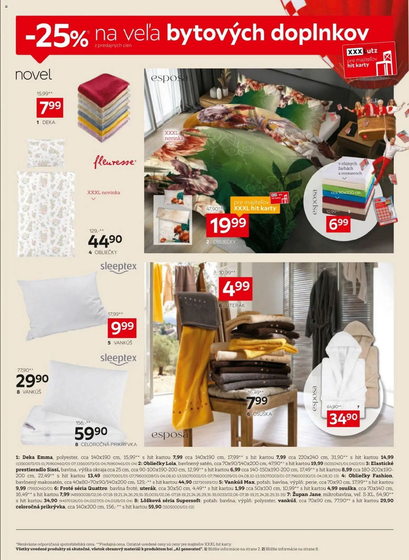 Nové XXXLutz akcie – leták je platný od 07.09.2026 | Strana: 10 | Produkty: Obliečky, Vankúš, Uterák, Župan