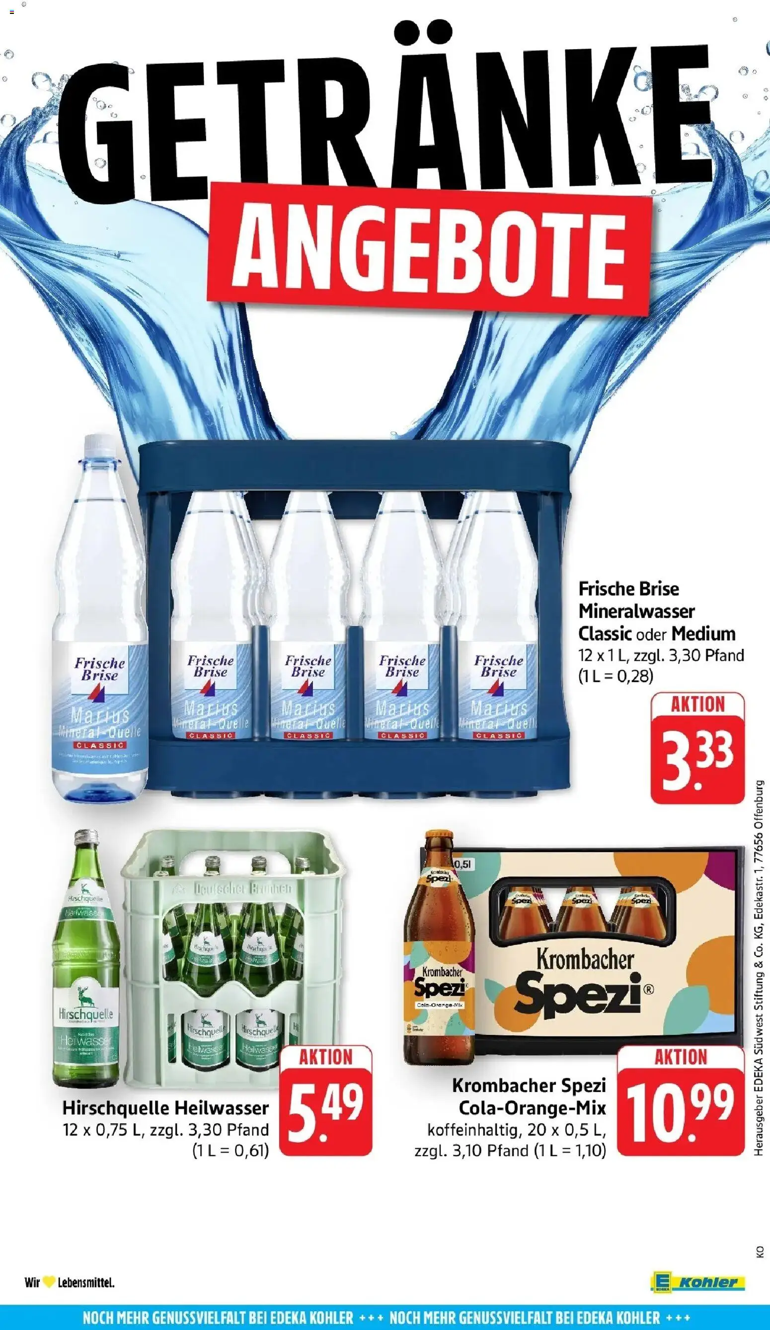 Angebote – gültig ab 27.04.2026 | Seite: 63 | Produkte: Mineralwasser, Krombacher