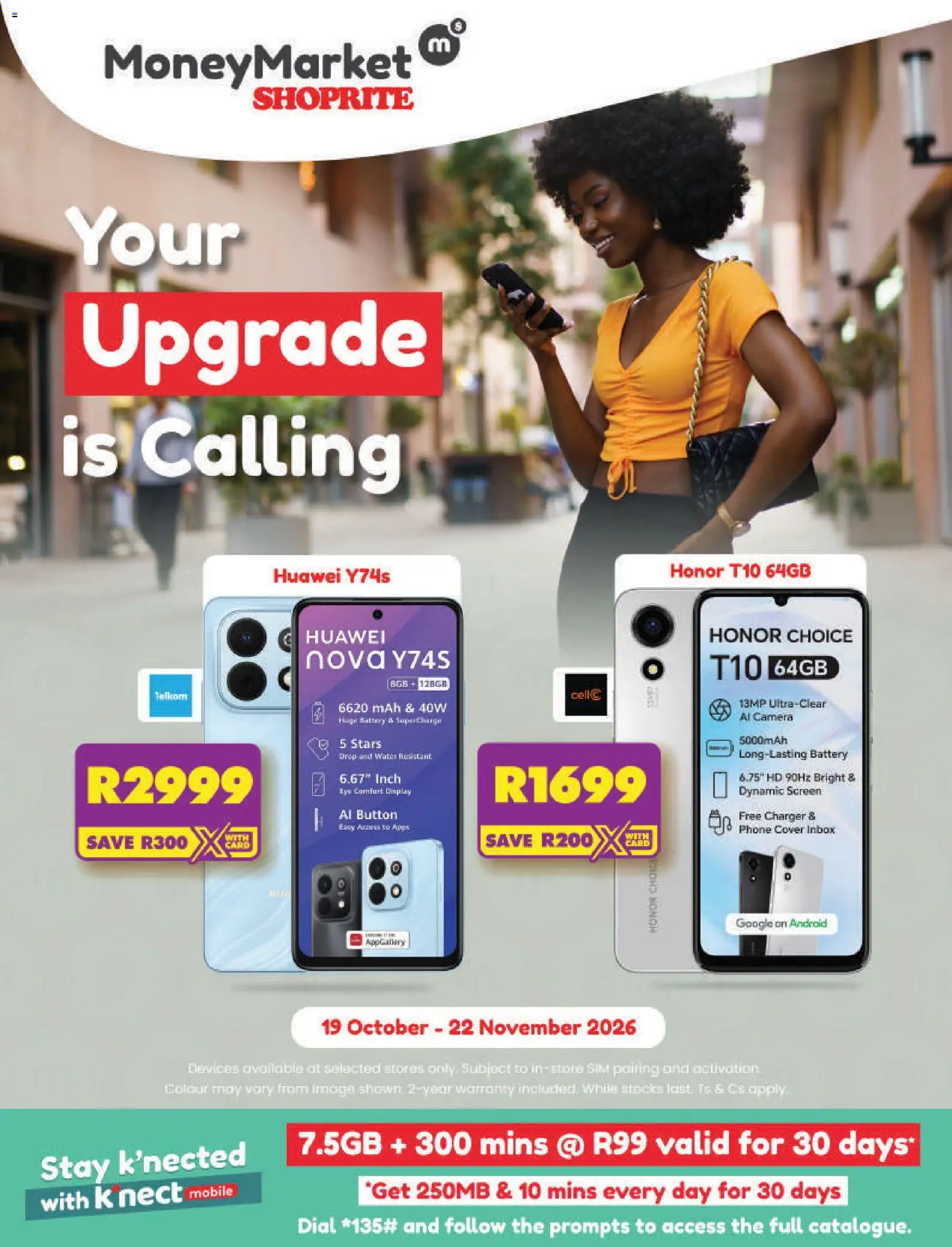 New Shoprite catalogue – valid from 19/10/2026 | Page: 1 | Products: Cover, Phone, Charger, Water