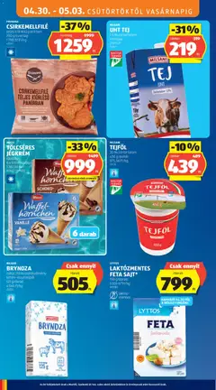 LAKTÓZMENTES FETA SAJT*, 150 g/darab - amely érvényes a következő dátumtól: 30.04.2026 | Oldal: 12