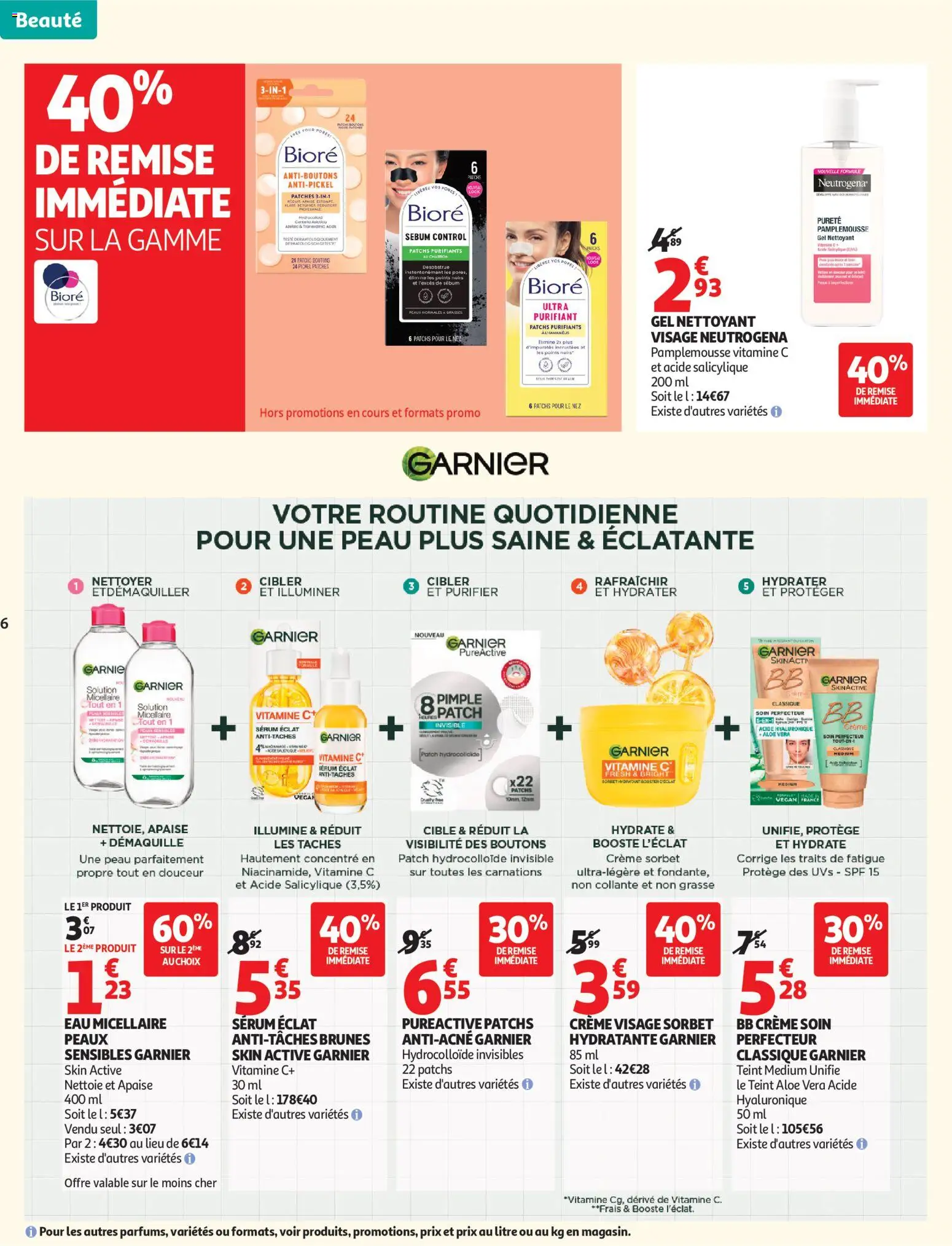 {H1} | Page: 6 | Produits: Pamplemousse, Serum, Gel nettoyant, Eau micellaire