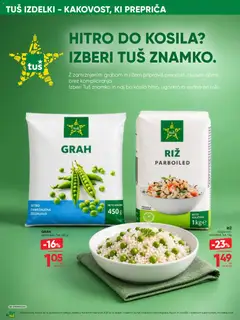 Tuš katalog akcije – veljaven od 14.10.2026 | Stran: 10 | Izdelki: Zamrznjena zelenjava, Zelenjava, Grah