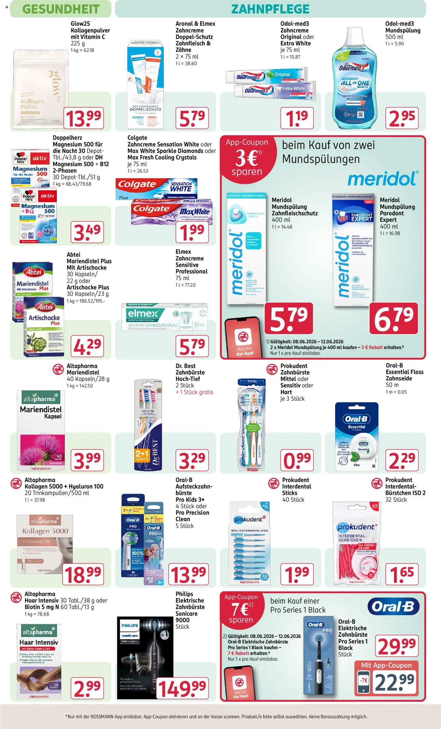 Rossmann Prospekt – gültig ab 08.06.2026 | Seite: 14 | Produkte: Philips, Elektrische zahnbürste, Bürste, Zahnbürste