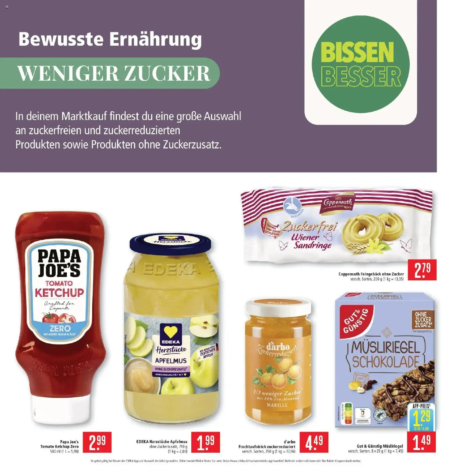 Marktkauf Prospekt Aschaffenburg (ab 14.09.2026) » Angebote online | Seite: 23 | Produkte: Schokolade, Zucker, Ketchup, Apfelmus