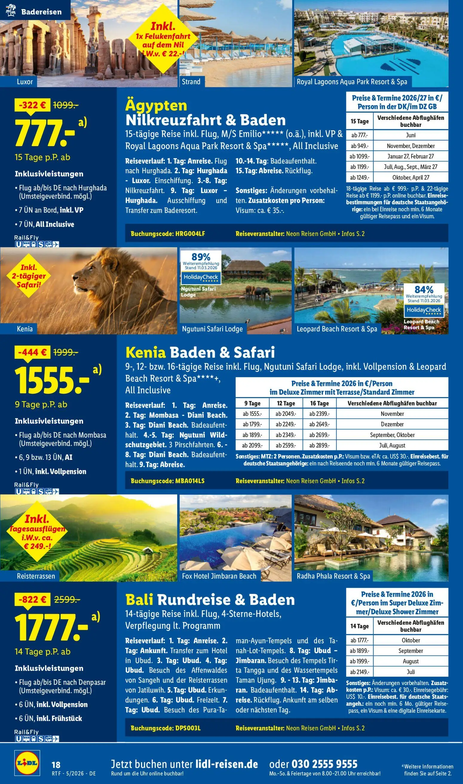 Lidl Reisen Reise-Highlights – gültig ab 12.05.2026 | Seite: 18