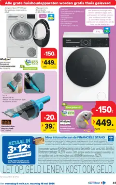 Carrefour folder week 19 - Voorbeeld van een folder van Carrefour, geldig van 06.05.2026 | Pagina: 41 | Producten: Wasmachine, Batterij, Kaart