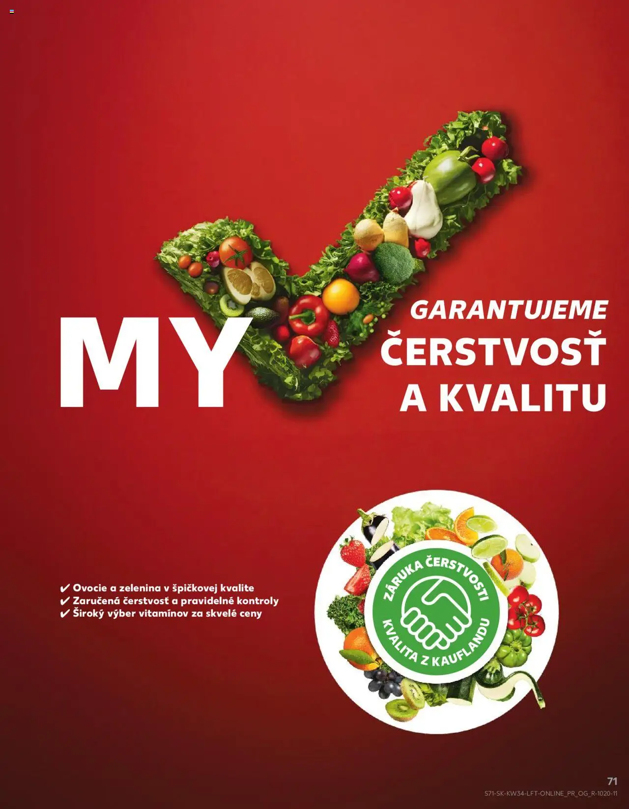 Nové Kaufland akcie – leták je platný od 21.08.2025 | Strana: 71 | Produkty: Ovocie