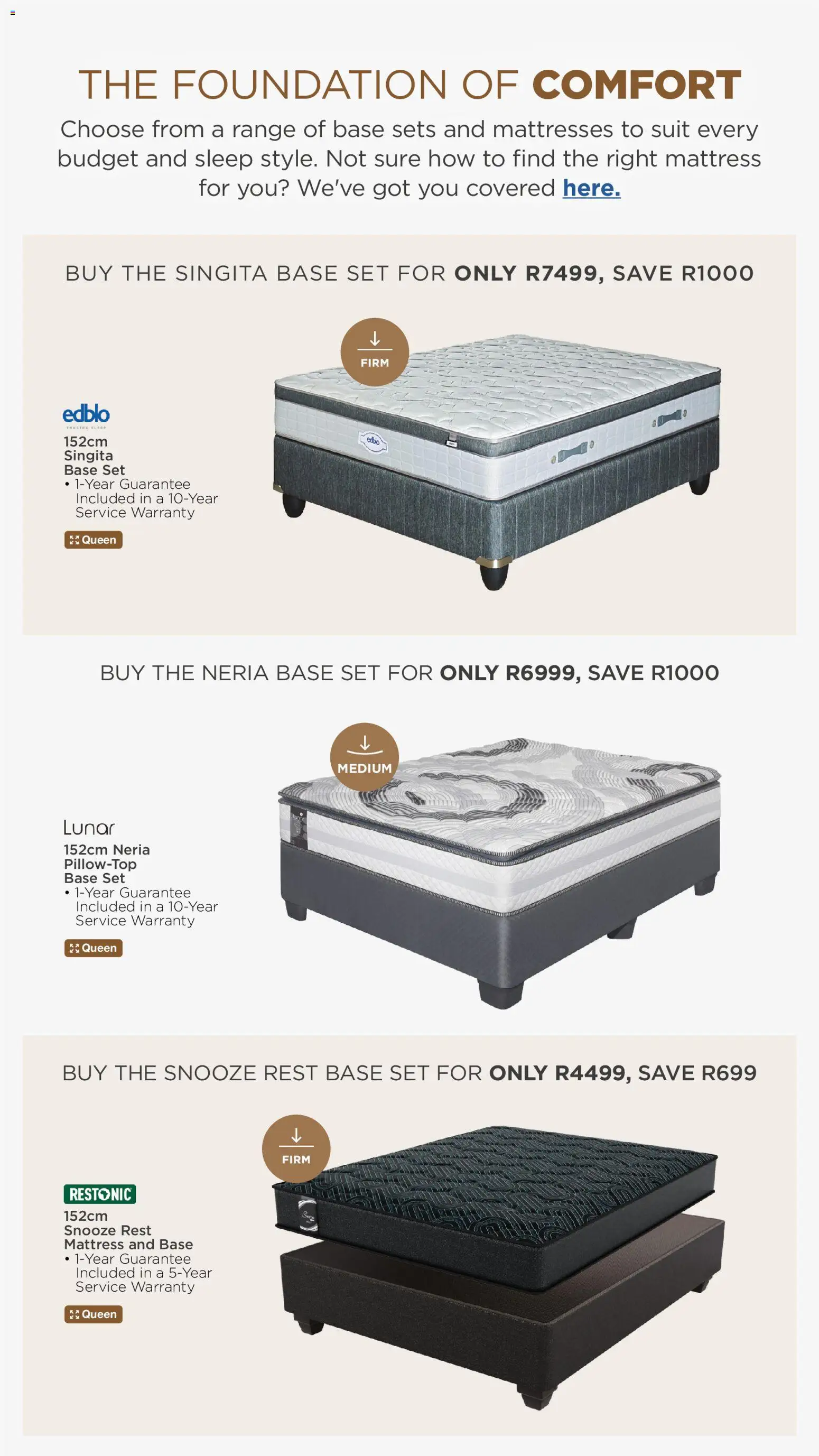 New House and Home catalogue – valid from 20/07/2026 | Page: 5 | Products: Suit, Mattress, Foundation