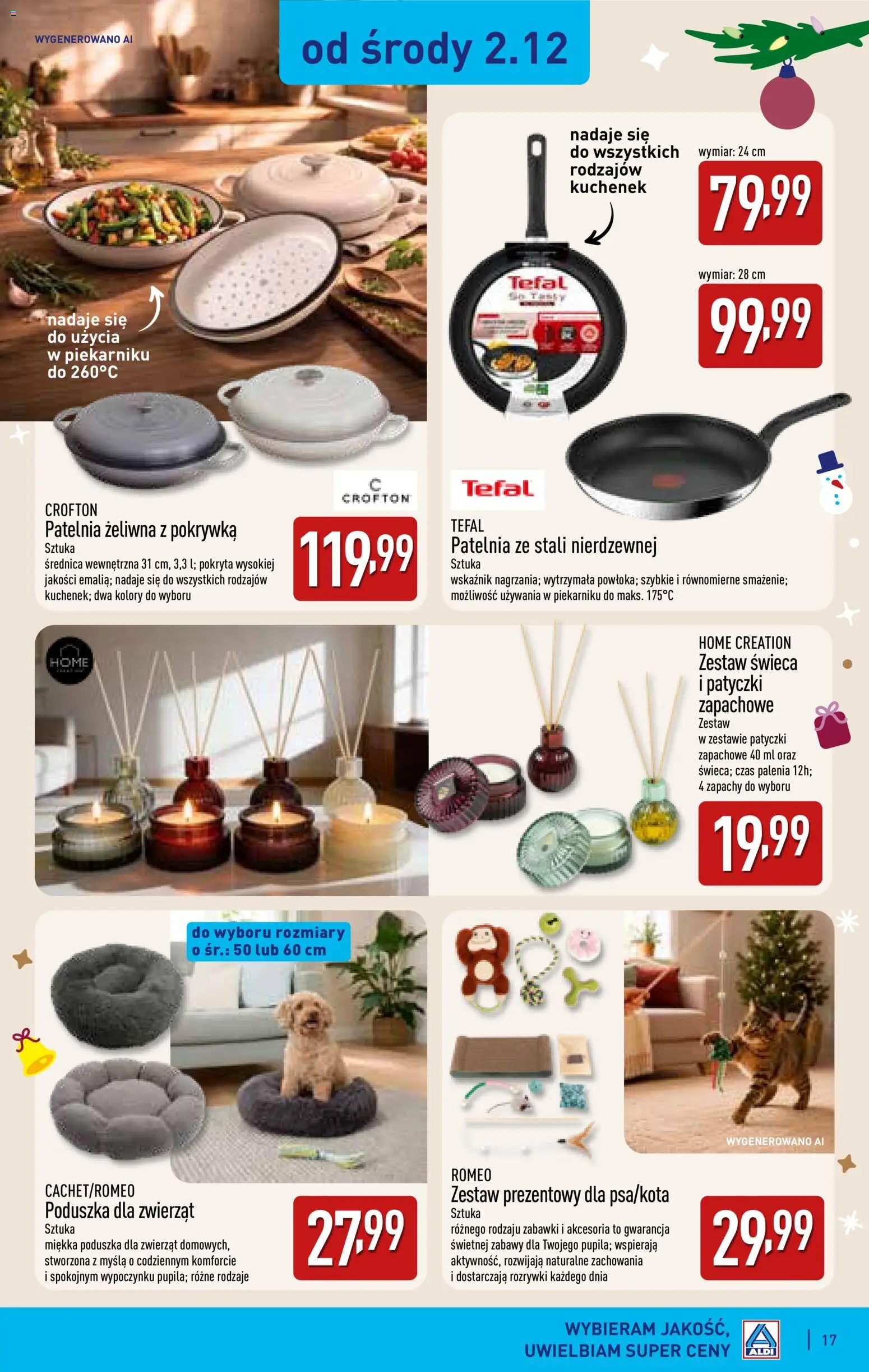 Aldi gazetka - Katalog prezentowy od 28.10.2026 | Strona: 17 | Produkty: Zabawki, Patyczki zapachowe, Świeca, Patelnia