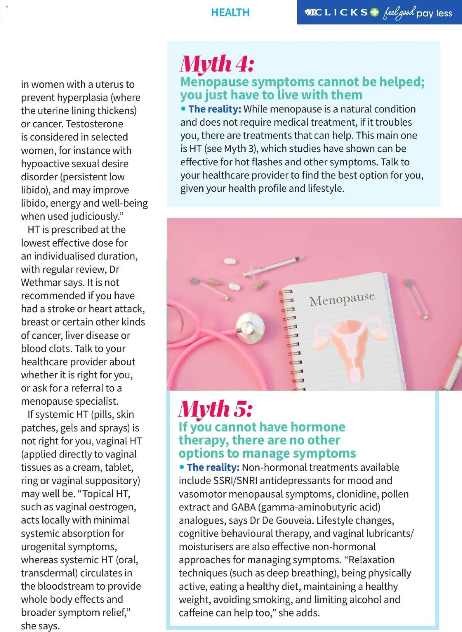 New Clicks catalogue – valid from 01/10/2026 | Page: 75 | Products: Liver, Alcohol, Tissues