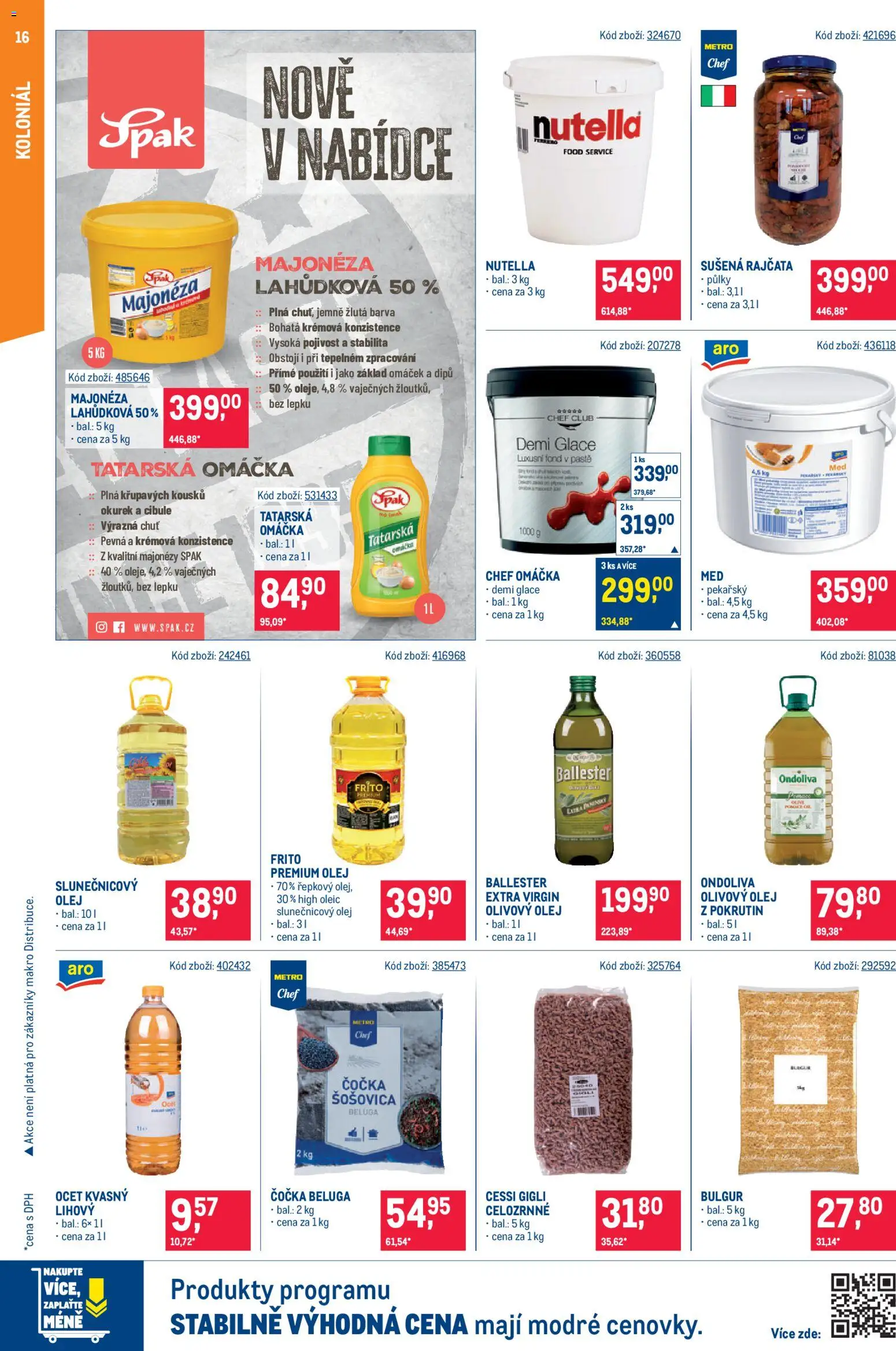 Makro leták - Gastronomie od 12.08.2026 | Strana: 16 | Produkty: Čočka, Ocet, Slunečnicový olej, Sušená rajčata