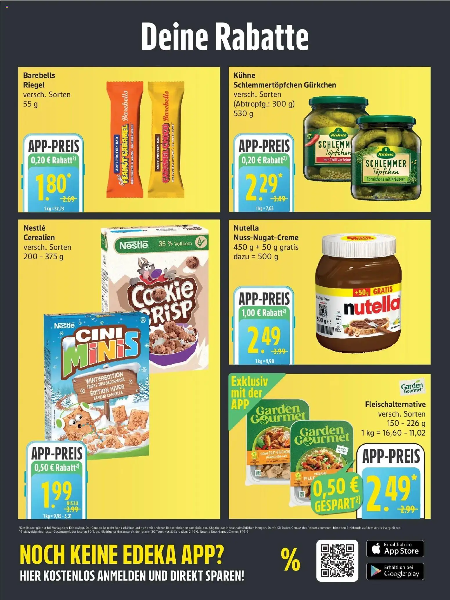 Edeka Prospekt Rostock (ab 26.10.2026) » Angebote Online | Seite: 5 | Produkte: Nutella, Chili, Cini Minis