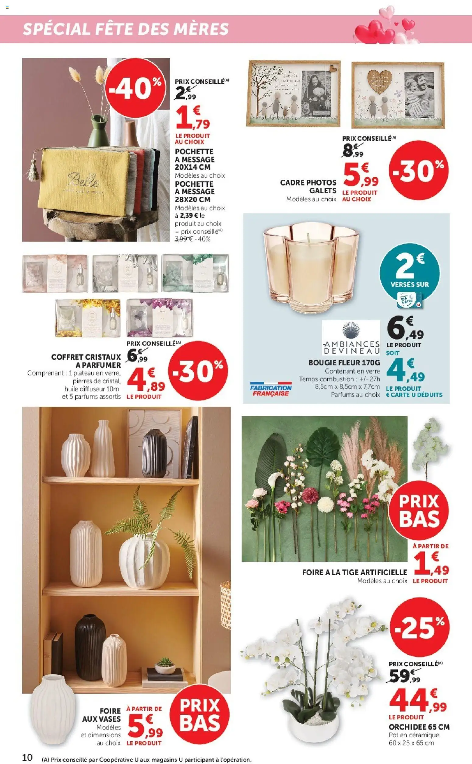 {H1} | Page: 10 | Produits: Plateau, Orchidée, Huile, Cadre