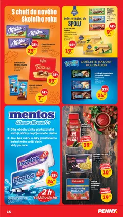 Náhled letáku RAJČATA PASÍROVANÁ PODRAVKA*, Rajčata pasírovaná Podravka, 500 g od 23.09.2026 | Strana: 15 | Produkty: Čokoláda milka, Čokoláda, Milka, Rajčata